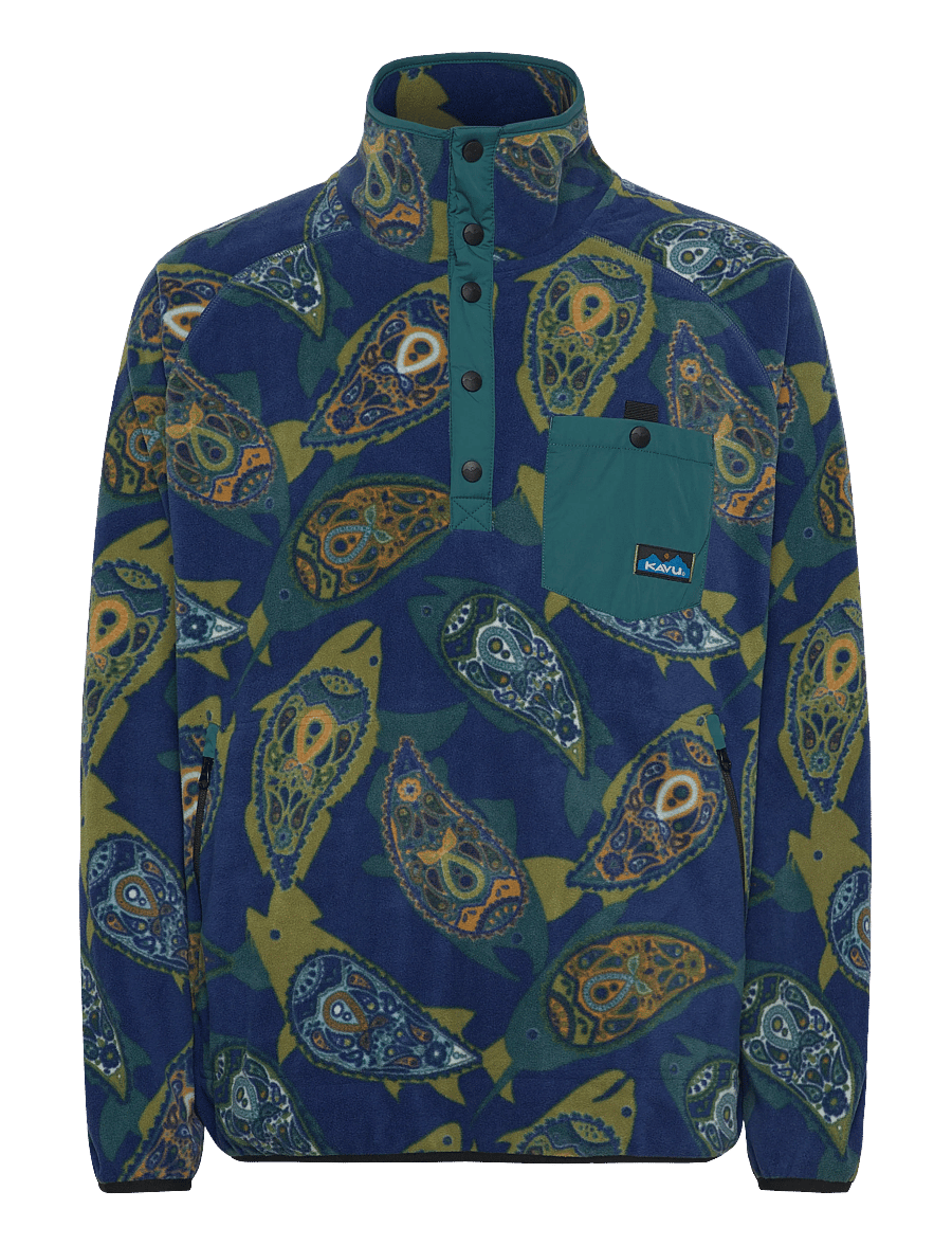 KAVU - Teannaway - fleece-pullover - summer fish - 1