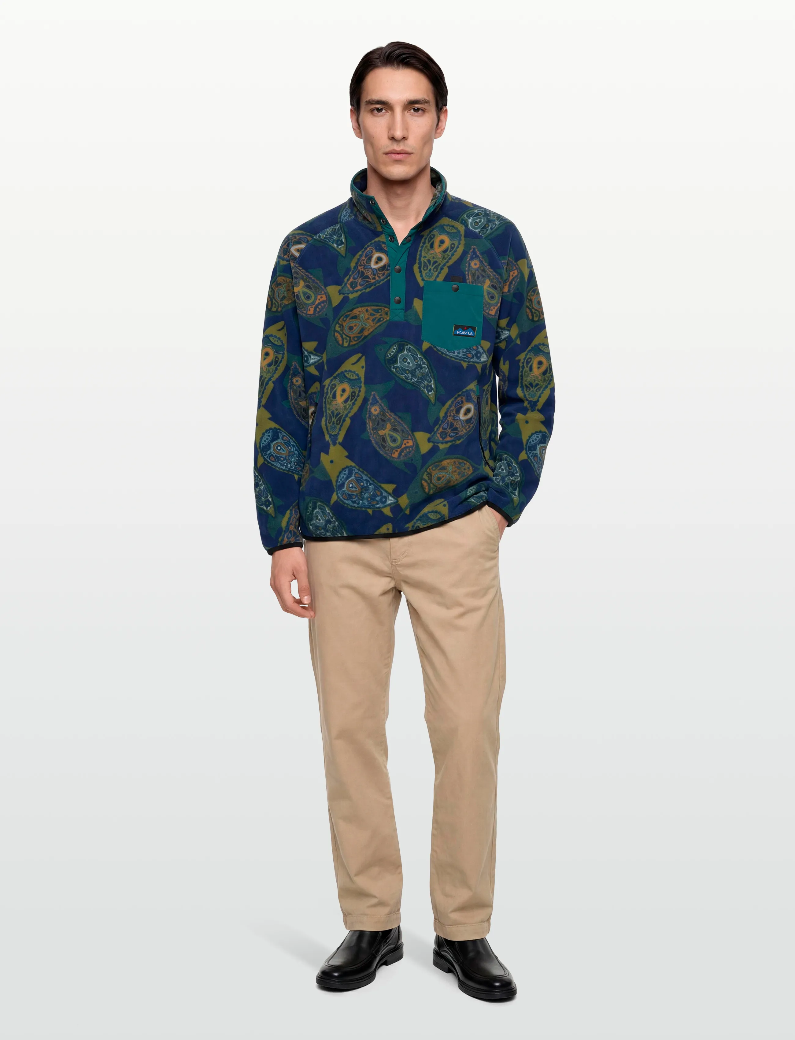 KAVU Teannaway - Teddy sweaters - SUMMER FISH / navy