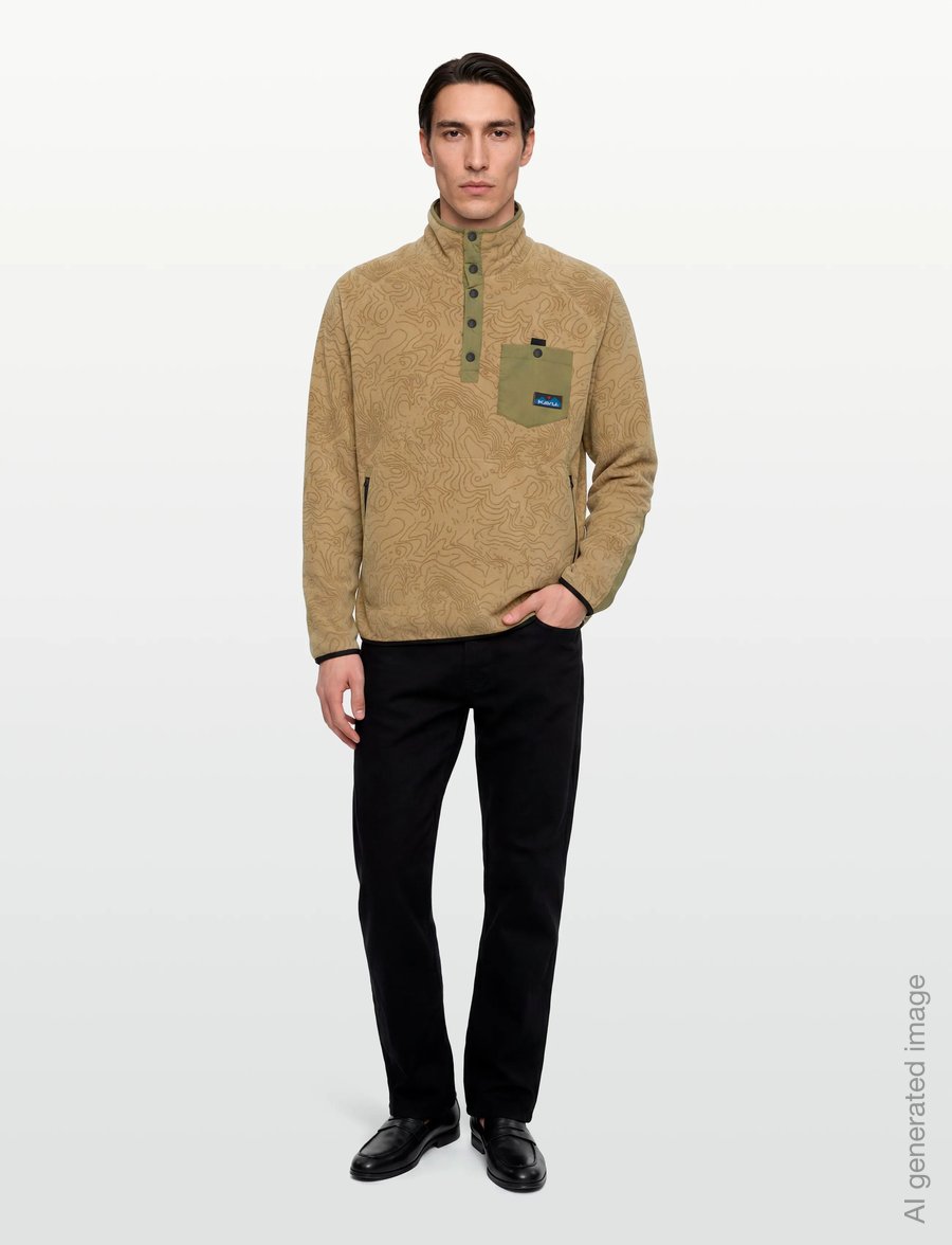 KAVU - Teannaway - teddy sweaters - terrain topo - 0