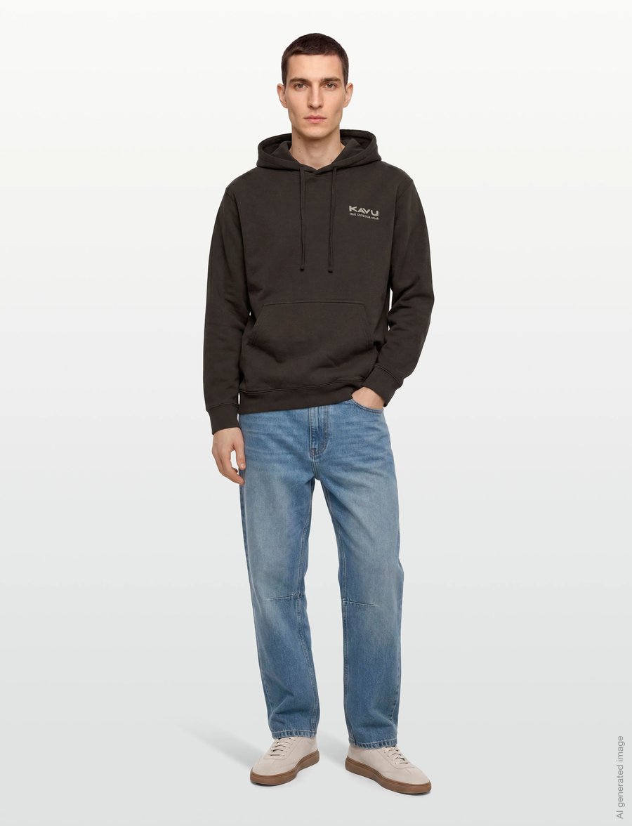 KAVU - KAVU Core Hoodie - hettupeysur - carbon black - 0