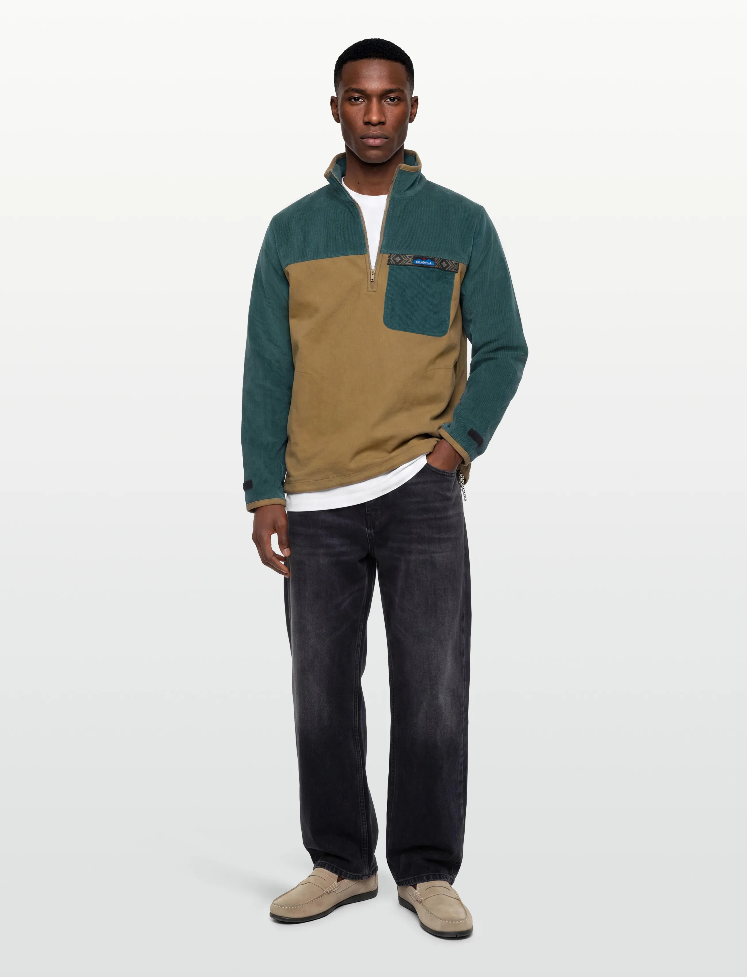 KAVU Throwshirt Flex, S, Green, Jackets > Hybrid Jackets, Herre