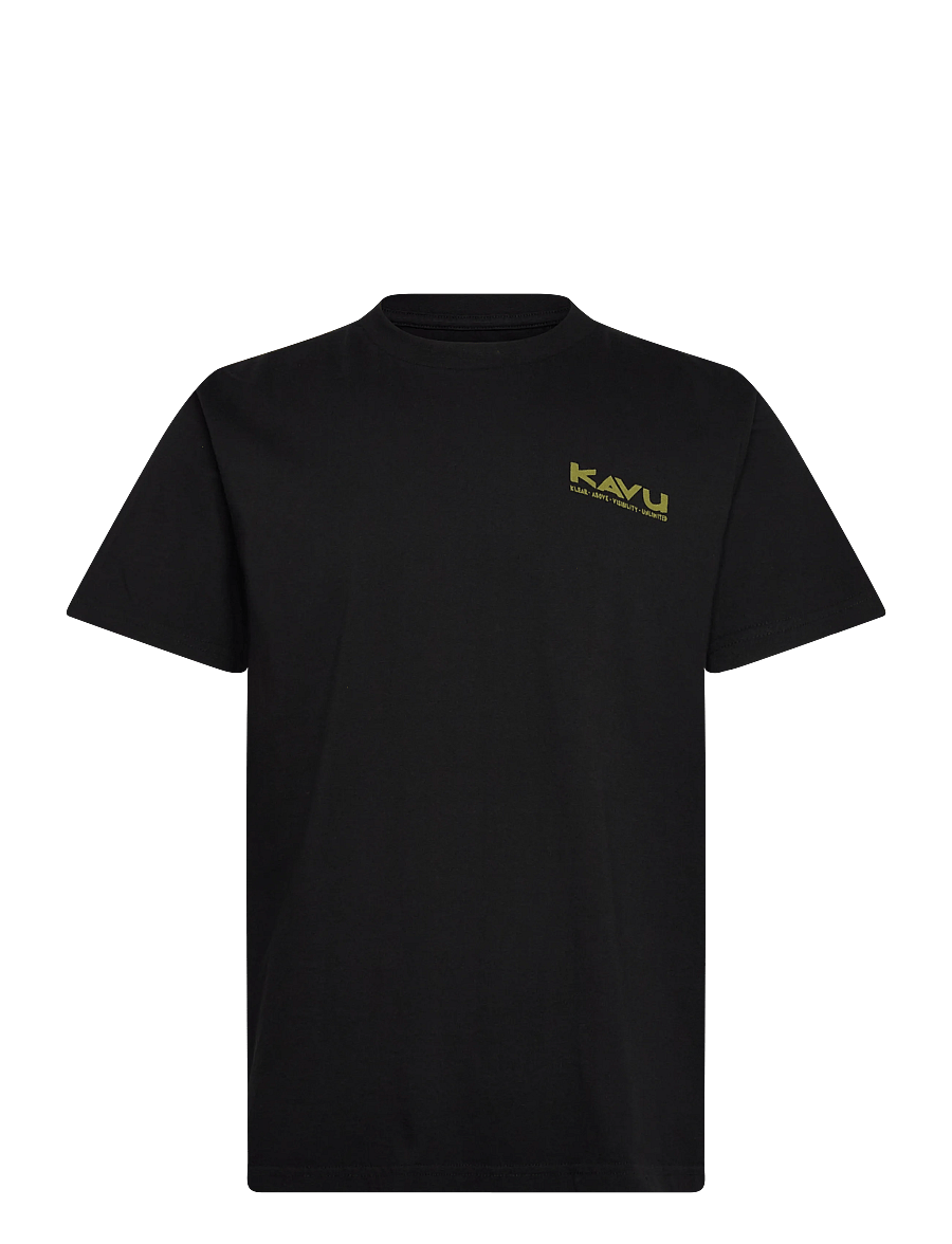 KAVU - Paddle Out - kortærmede t-shirts - black - 1