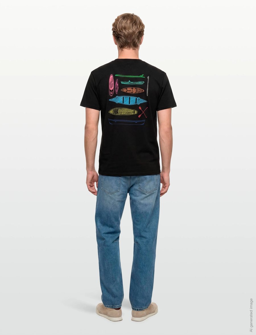 KAVU - Paddle Out - kortærmede t-shirts - black - 4
