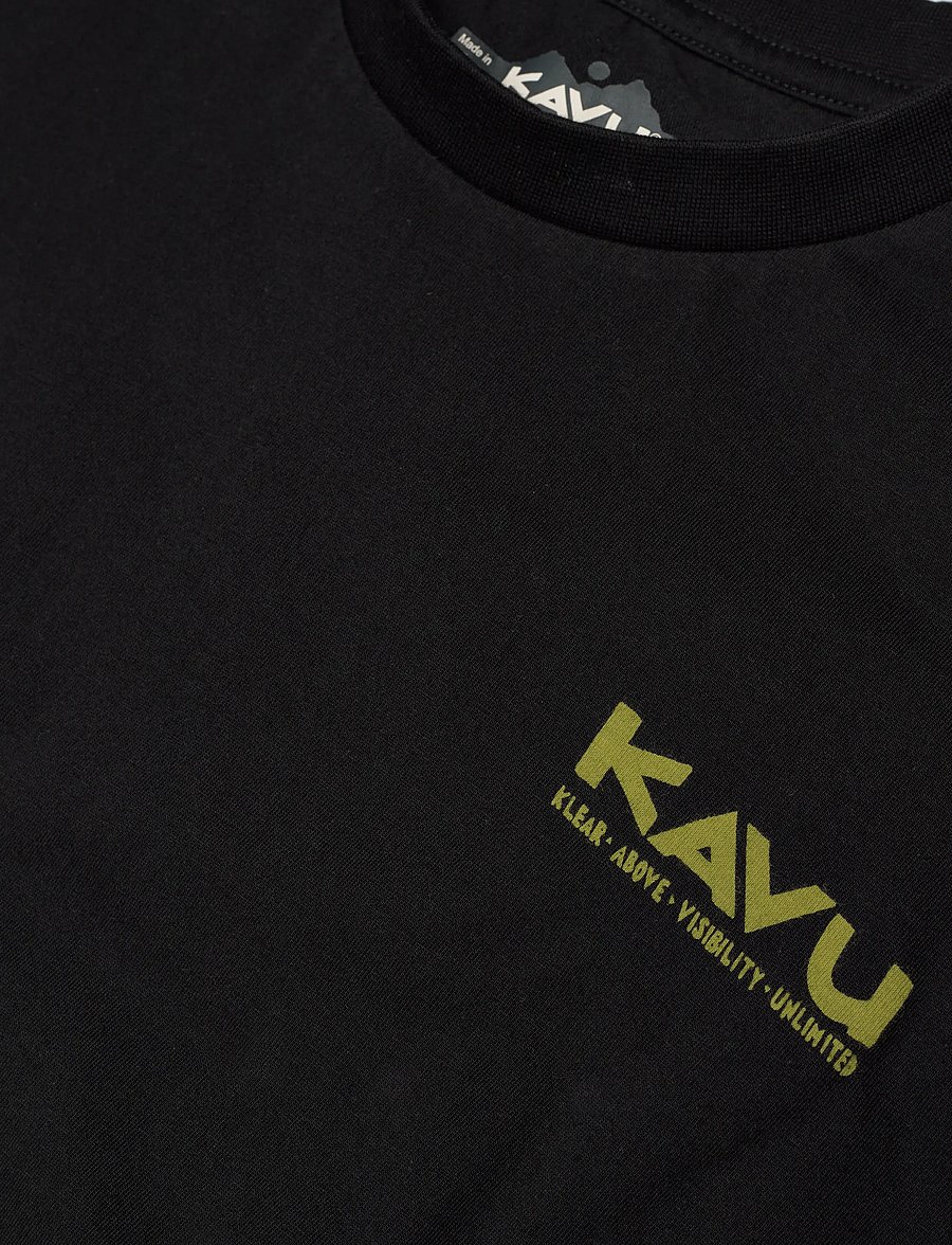 KAVU - Paddle Out - kortærmede t-shirts - black - 5