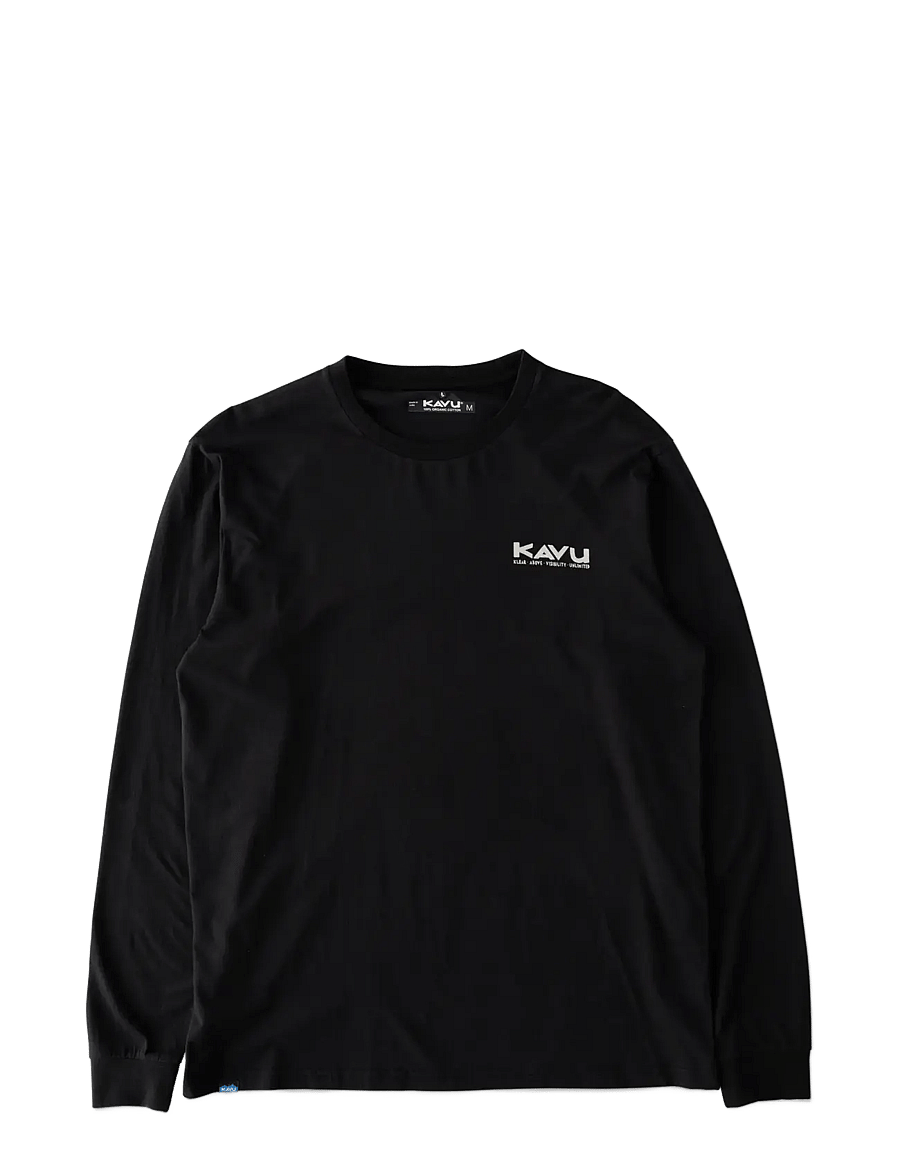 KAVU - LS Etch Art - langärmelige t-shirts - black - 0