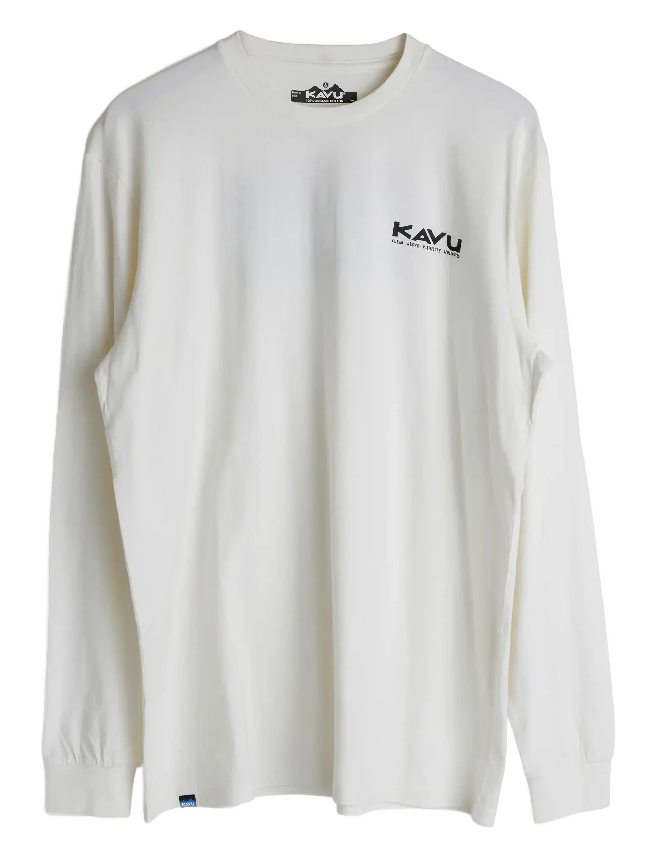 KAVU Ls Etch Art Weiß - S - Herren