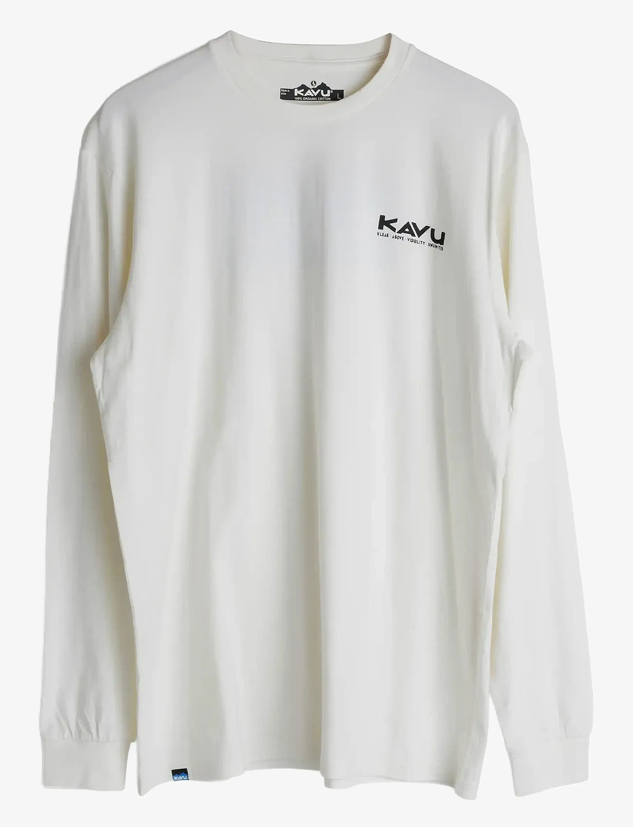 KAVU - LS Etch Art - long-sleeved t-shirts - off white - 0