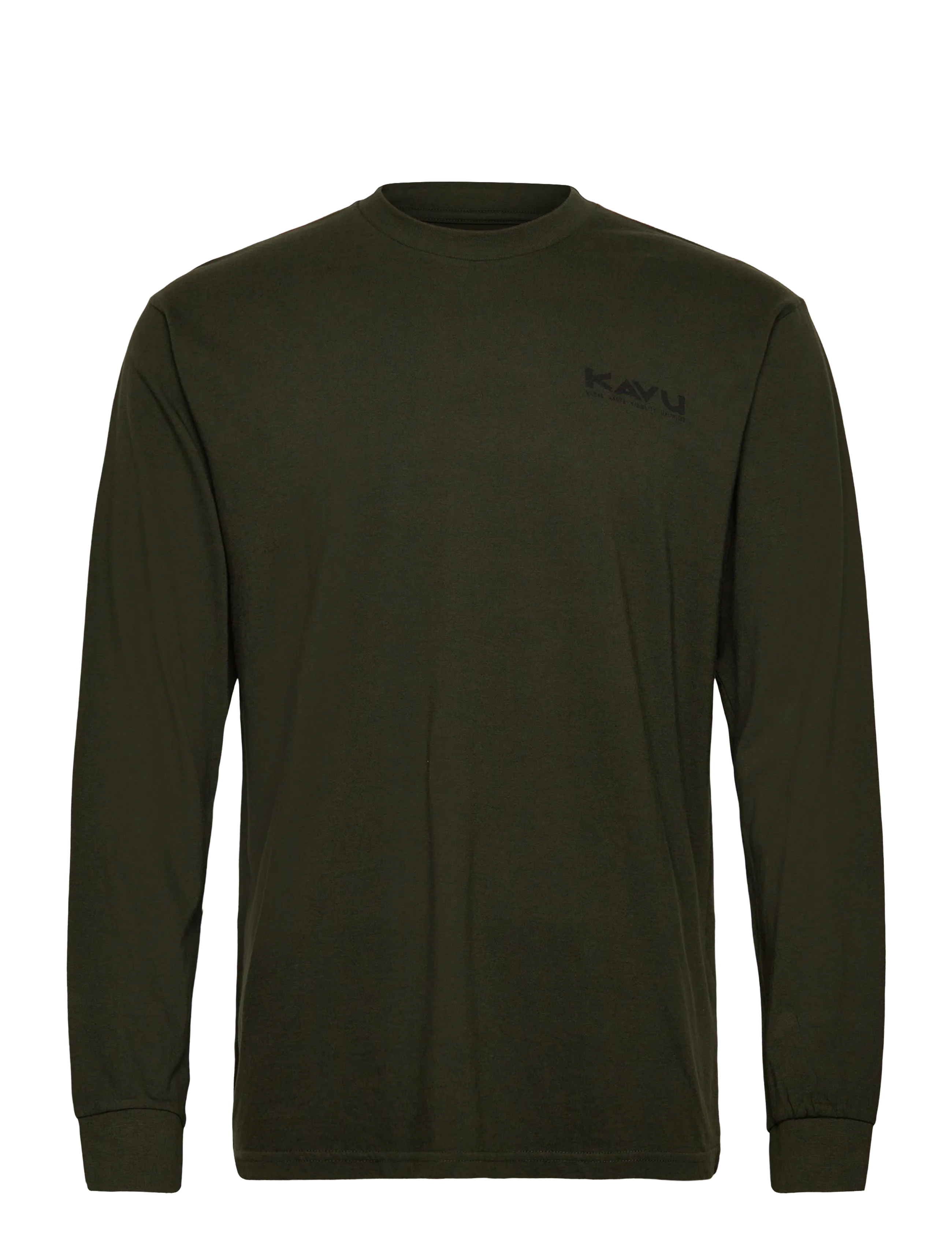 KAVU Ls Etch Art Schwarz - M - Herren
