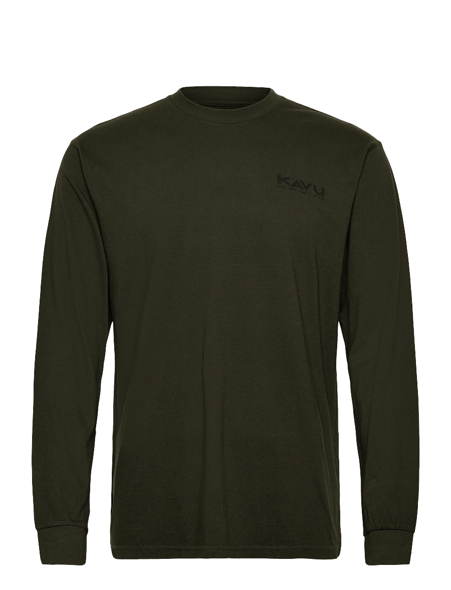 KAVU - LS Etch Art - long-sleeved t-shirts - rosin - 0