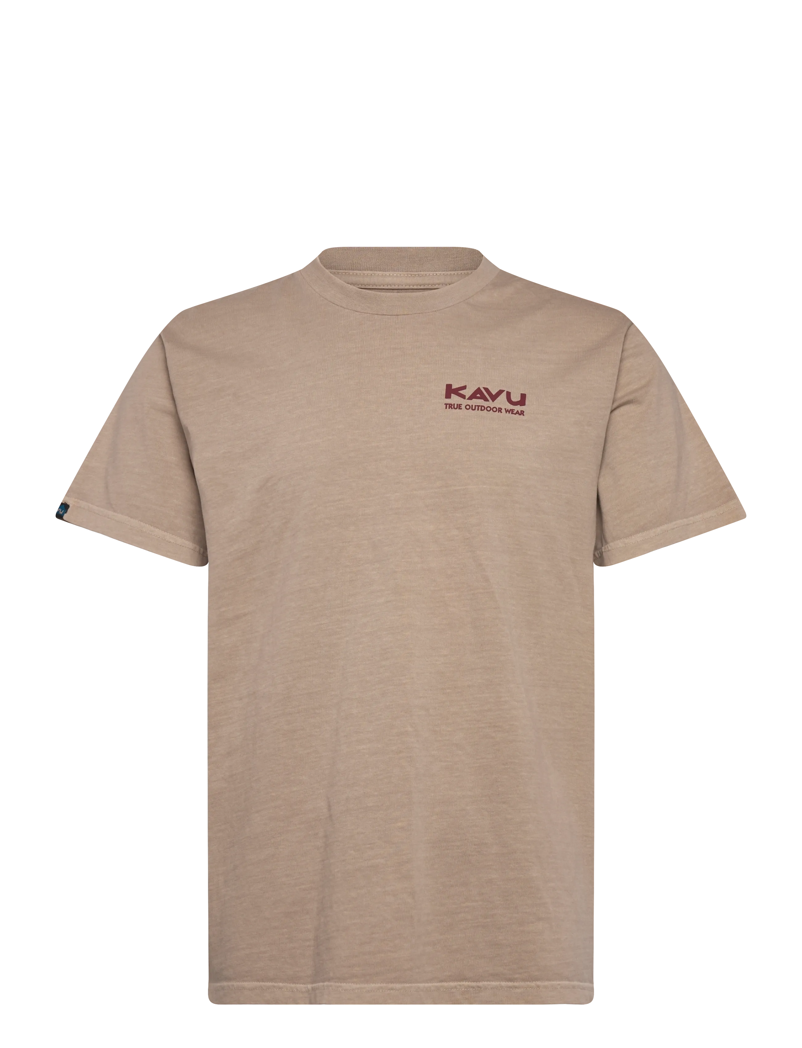 KAVU Salmon, Mænd, Logo T-shirt, Beige, Str: S