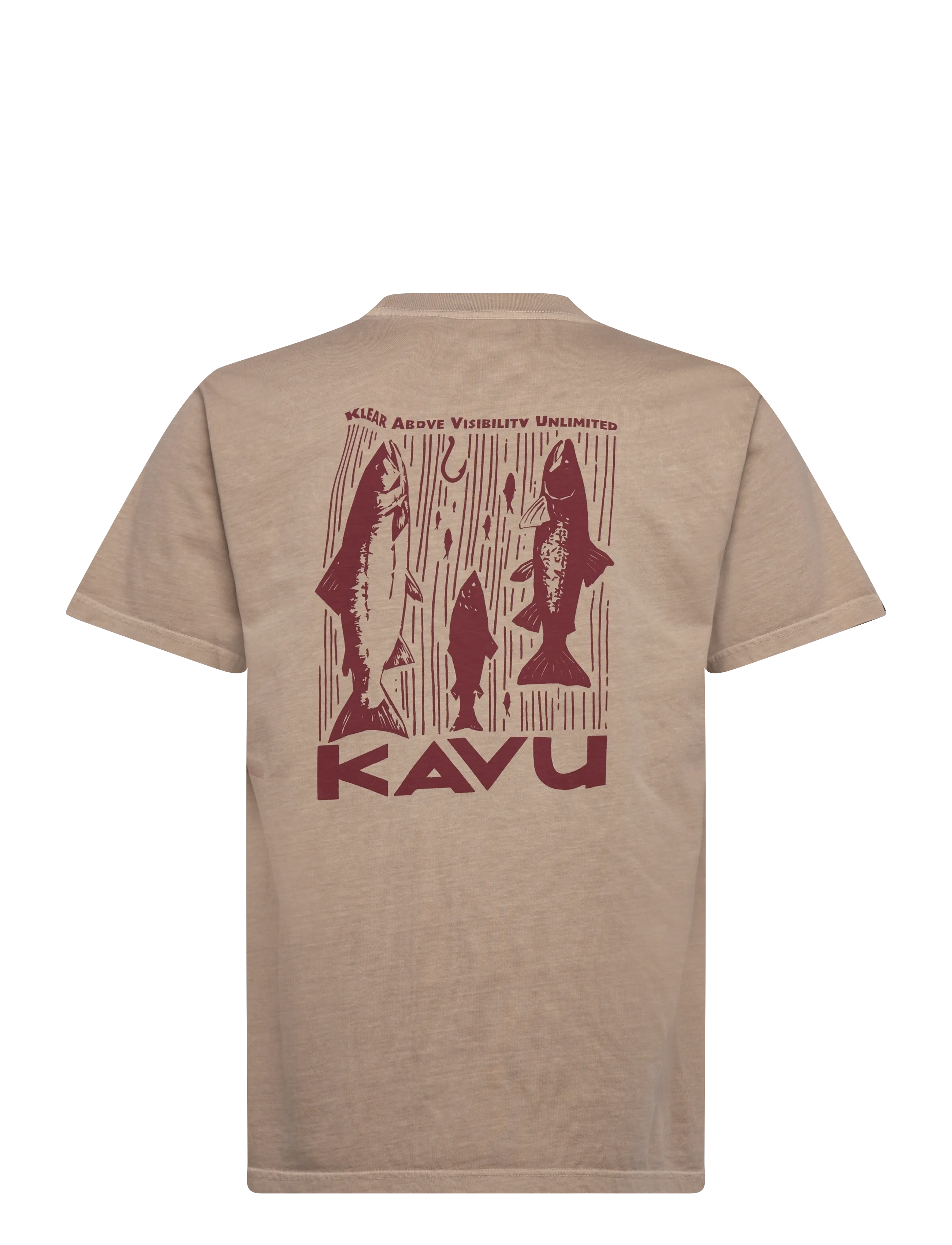 KAVU - Salmon - short-sleeved t-shirts - buff - 1