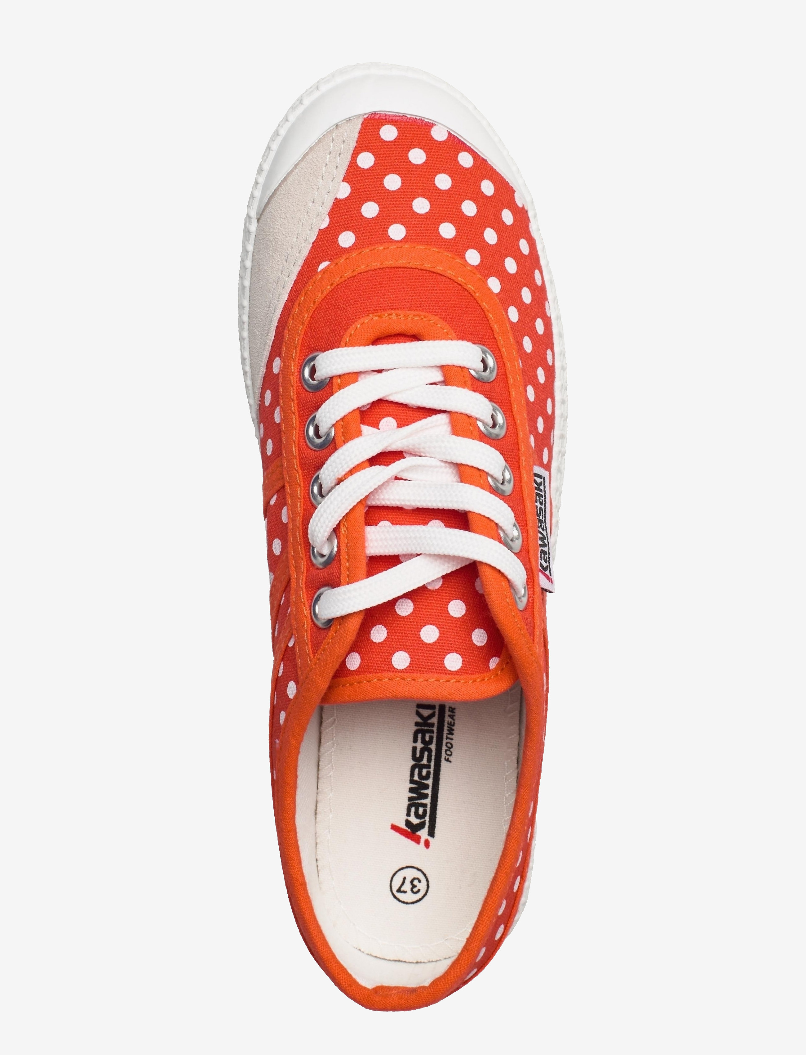 Kawasaki - Kawasaki Polka Canvas Shoe - laveste priser - red - 3