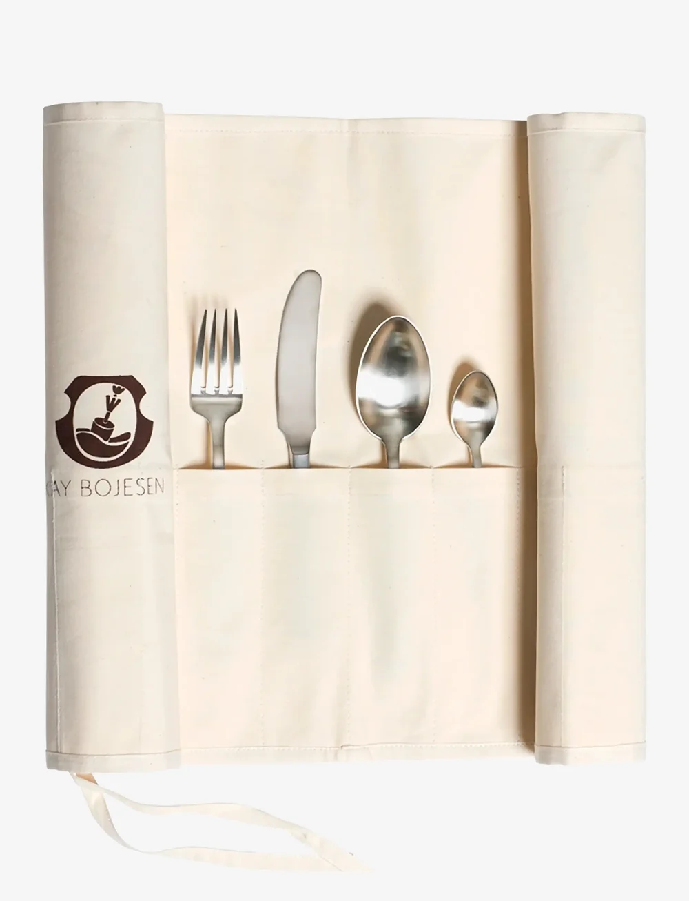 Kay Bojesen - Canvas cutlery pouch, 16 pieces, white, cotton, - shop by price - white - 1