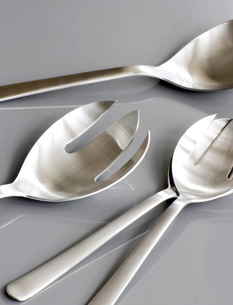 Kay Bojesen - Salad set, 2 pcs, Matte steel, Grand Prix - serveerimislusikad - steel - 1