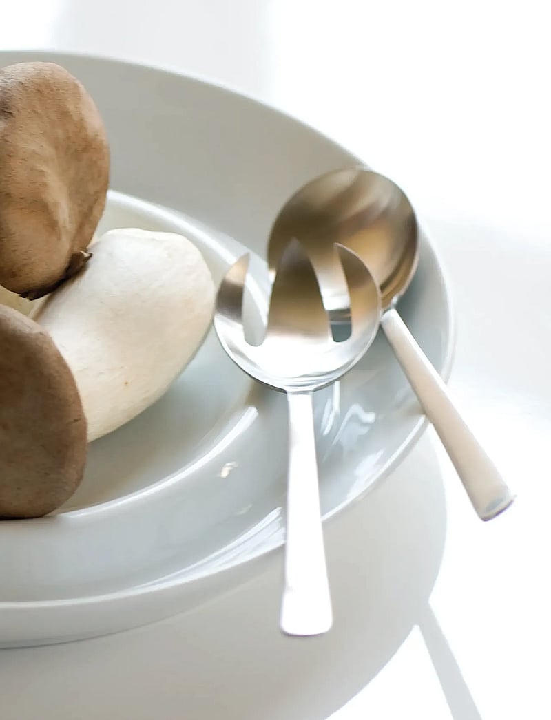 Kay Bojesen - Salad set, 2 pcs, Matte steel, Grand Prix - serveerimislusikad - steel - 2