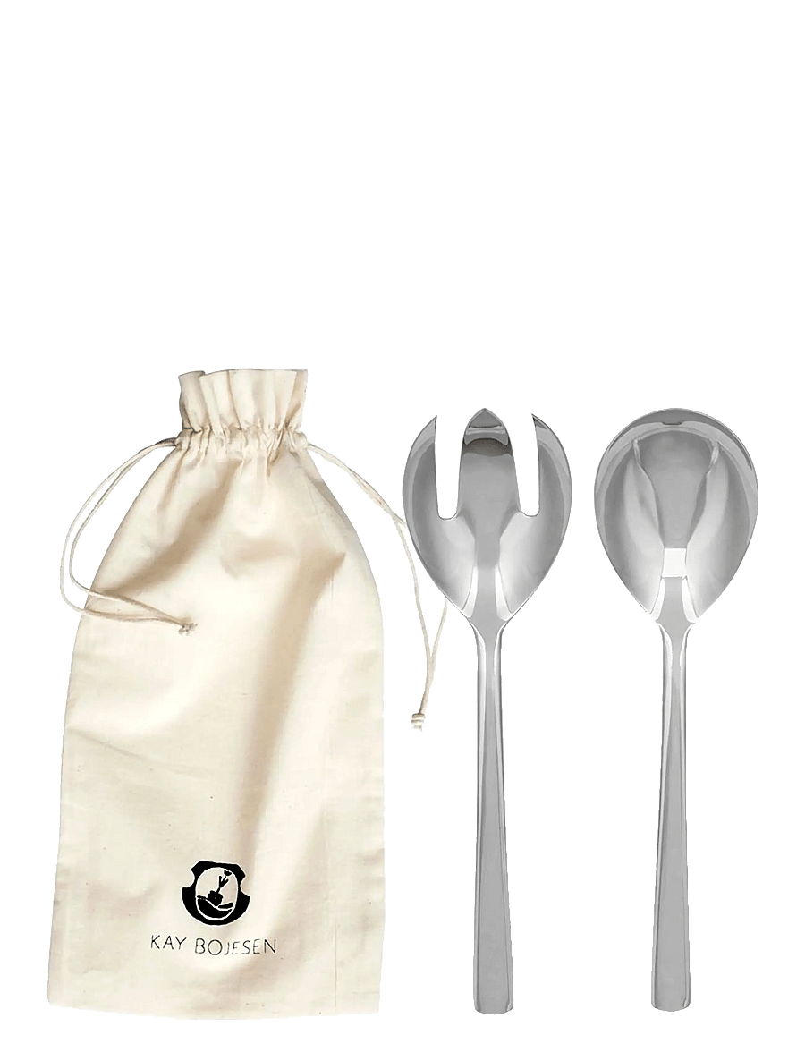 Kay Bojesen - Salad set, 2 pcs, Polished steel, Grand Prix - salatbesteck - steel - 0