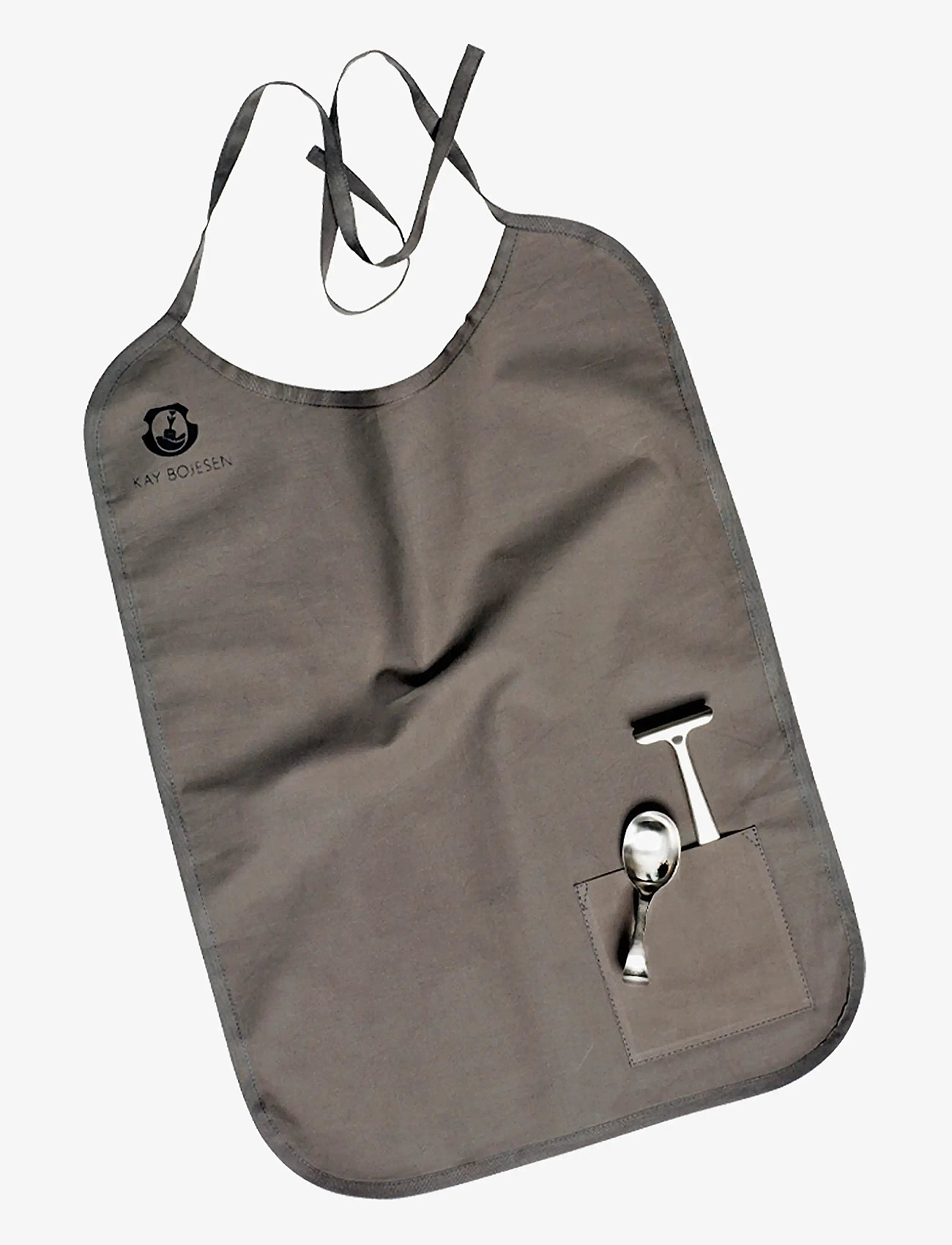 Kay Bojesen - Children’s set, small, 2 pcs, Matte steel, Grand Prix - sleeveless bibs - steel - 1