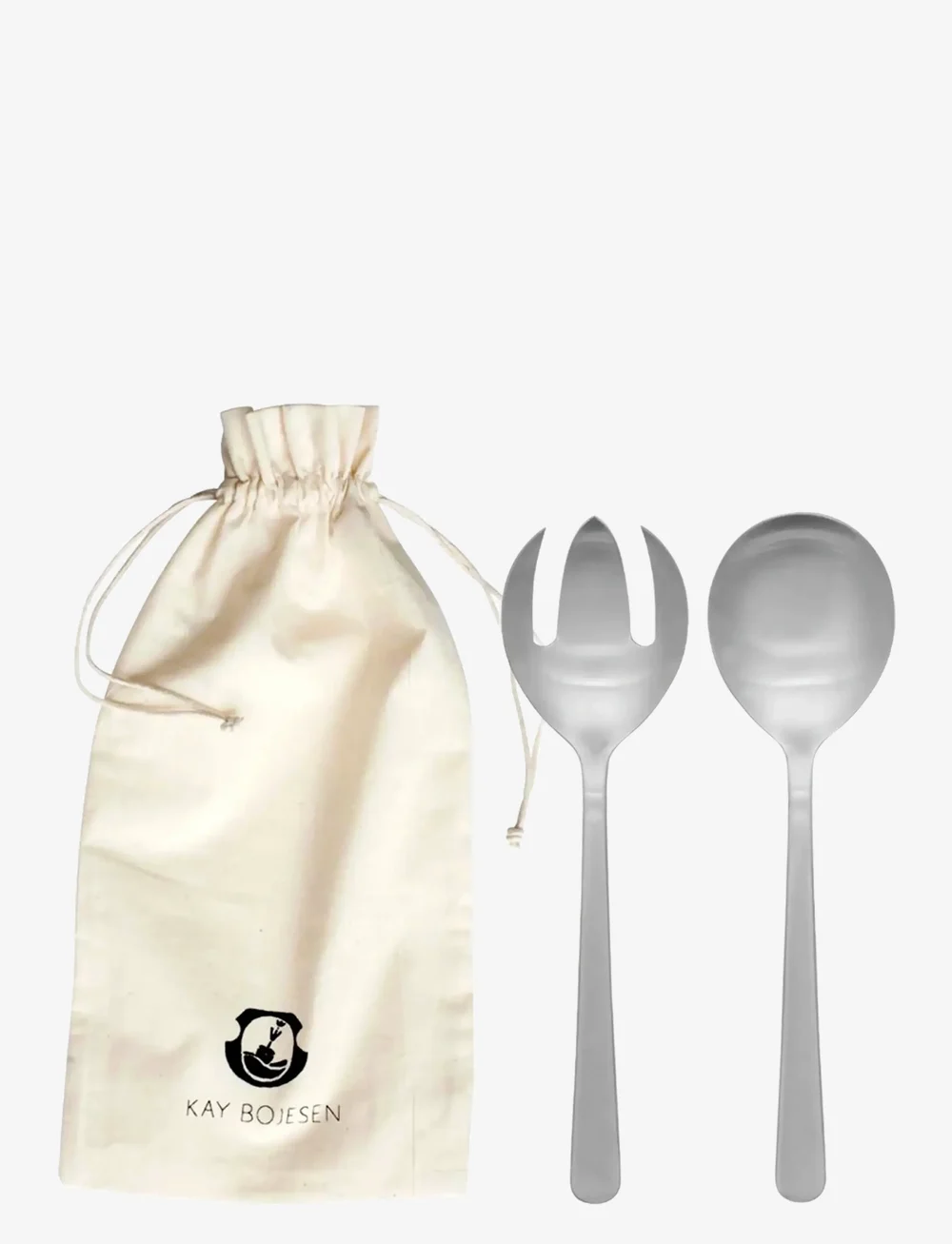 Kay Bojesen - Salad servers, 2 pcs, Matte steel, Grand Prix - sorteren op prijs - steel - 0