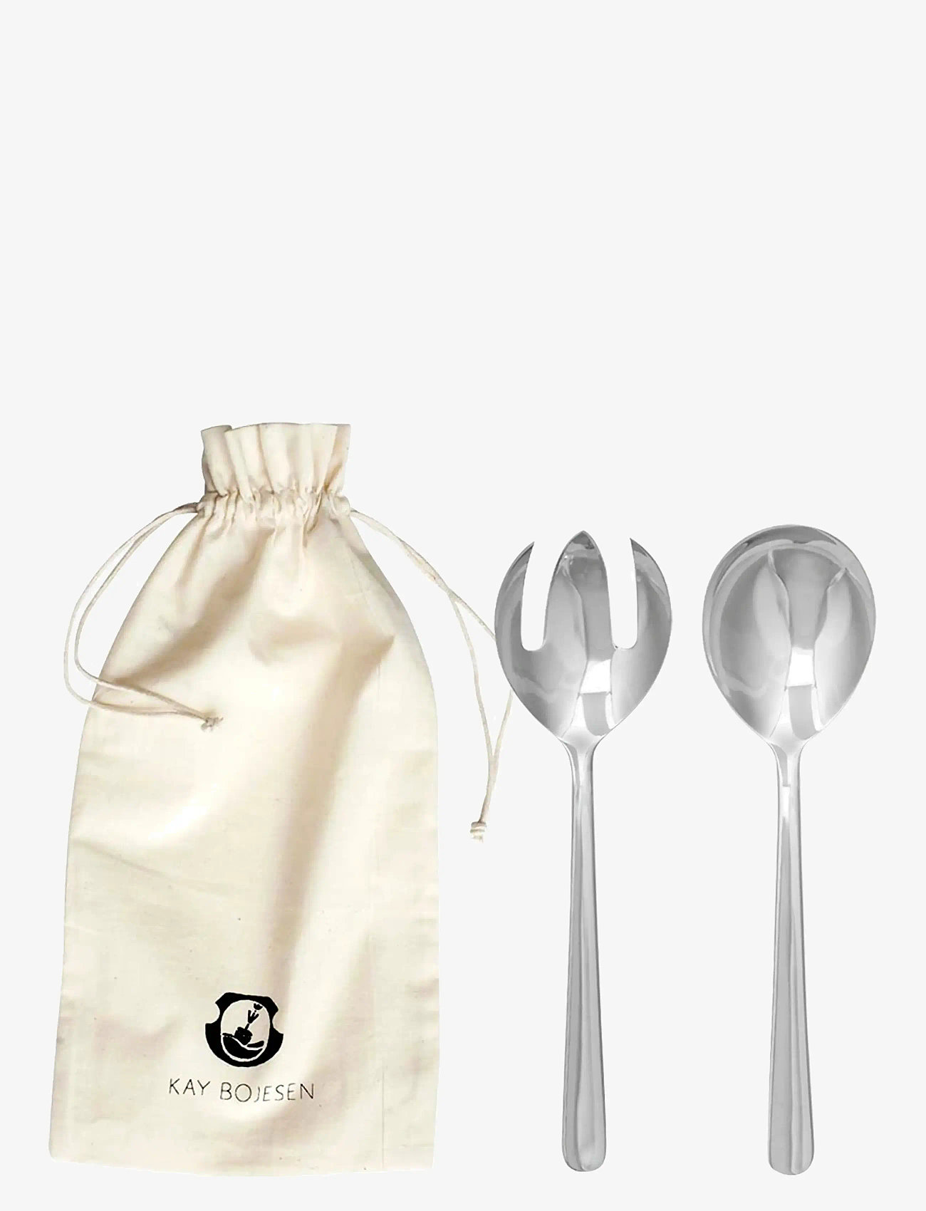 Kay Bojesen - Salad servers, 2 pcs, Polished steel, Grand Prix - salad cutlerys - steel - 0