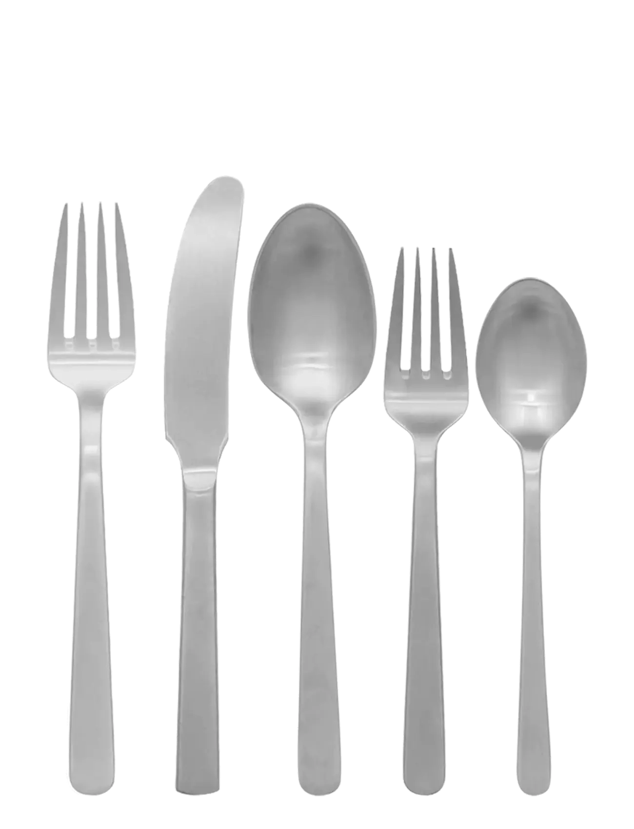 Cutlery set, 5 pcs, Matte steel, Grand Prix - STEEL