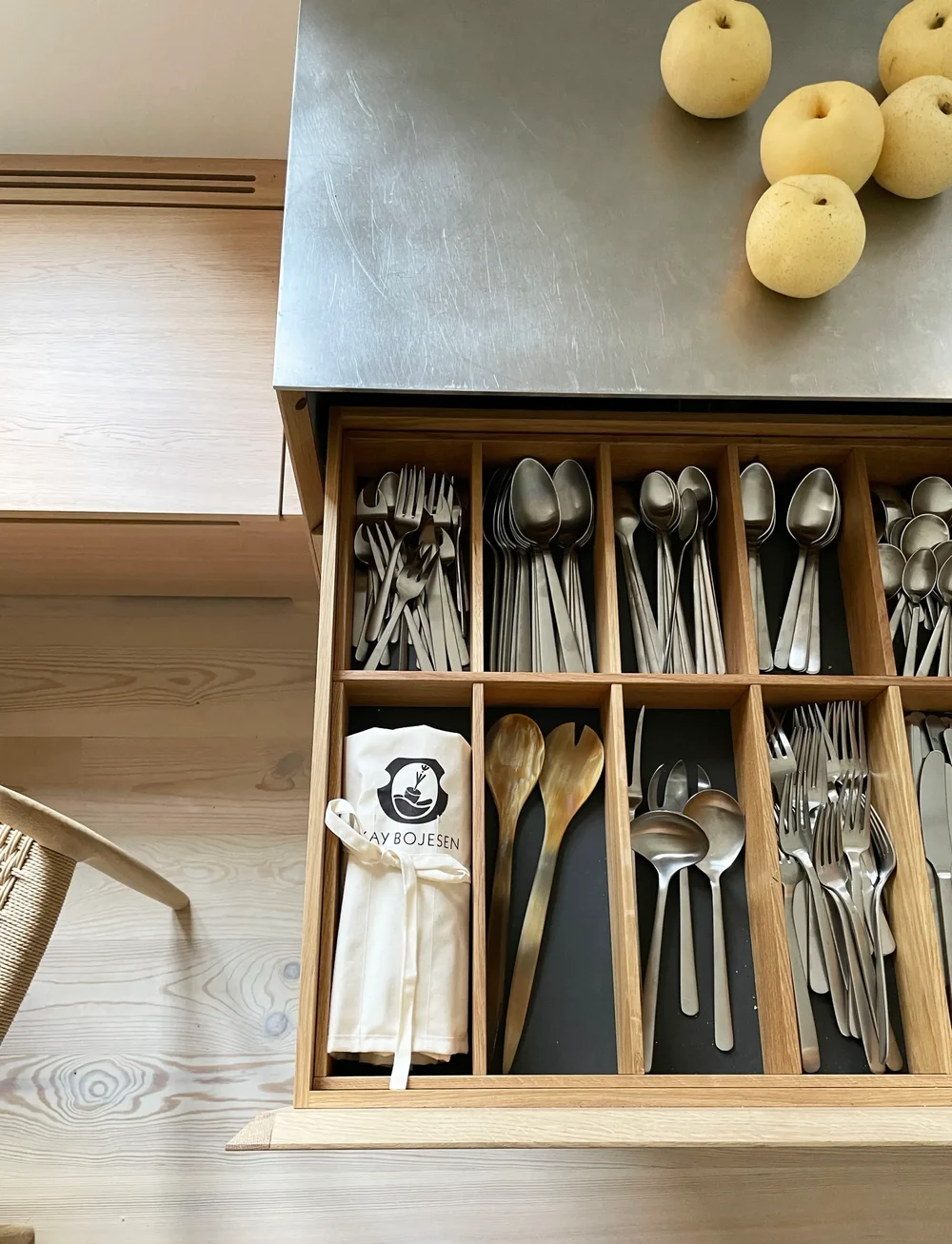 Kay Bojesen - Cutlery set, 4 pcs, Matte steel, Grand Prix - bestecksets - steel - 2