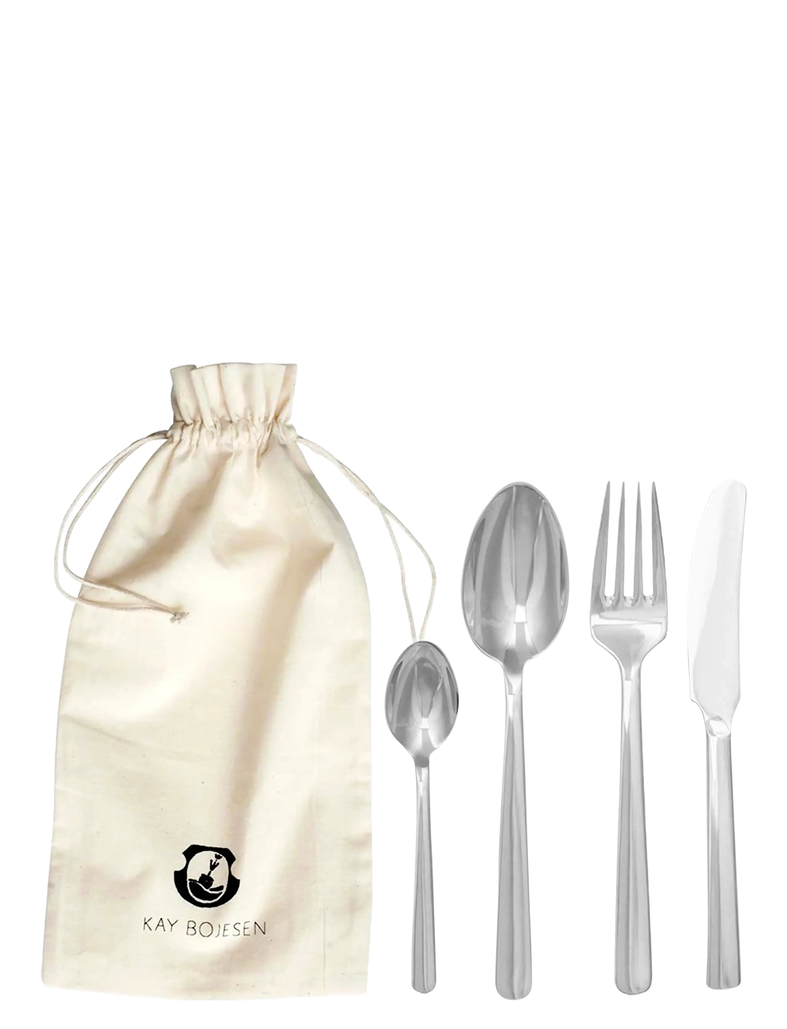 KAY BOJESEN 4-Dels Bestiksæt Silber - One Size - Unisex