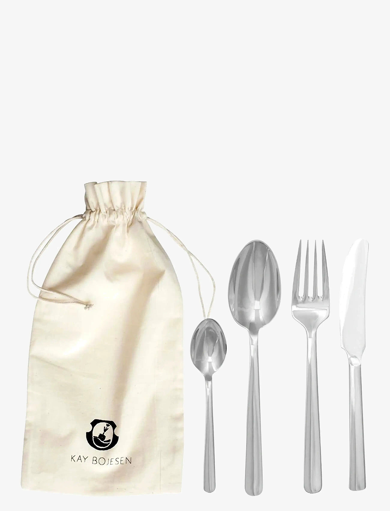 Kay Bojesen - Cutlery set, 4 pcs, Polished steel, Grand Prix - söögiriistakomplektid - steel - 0