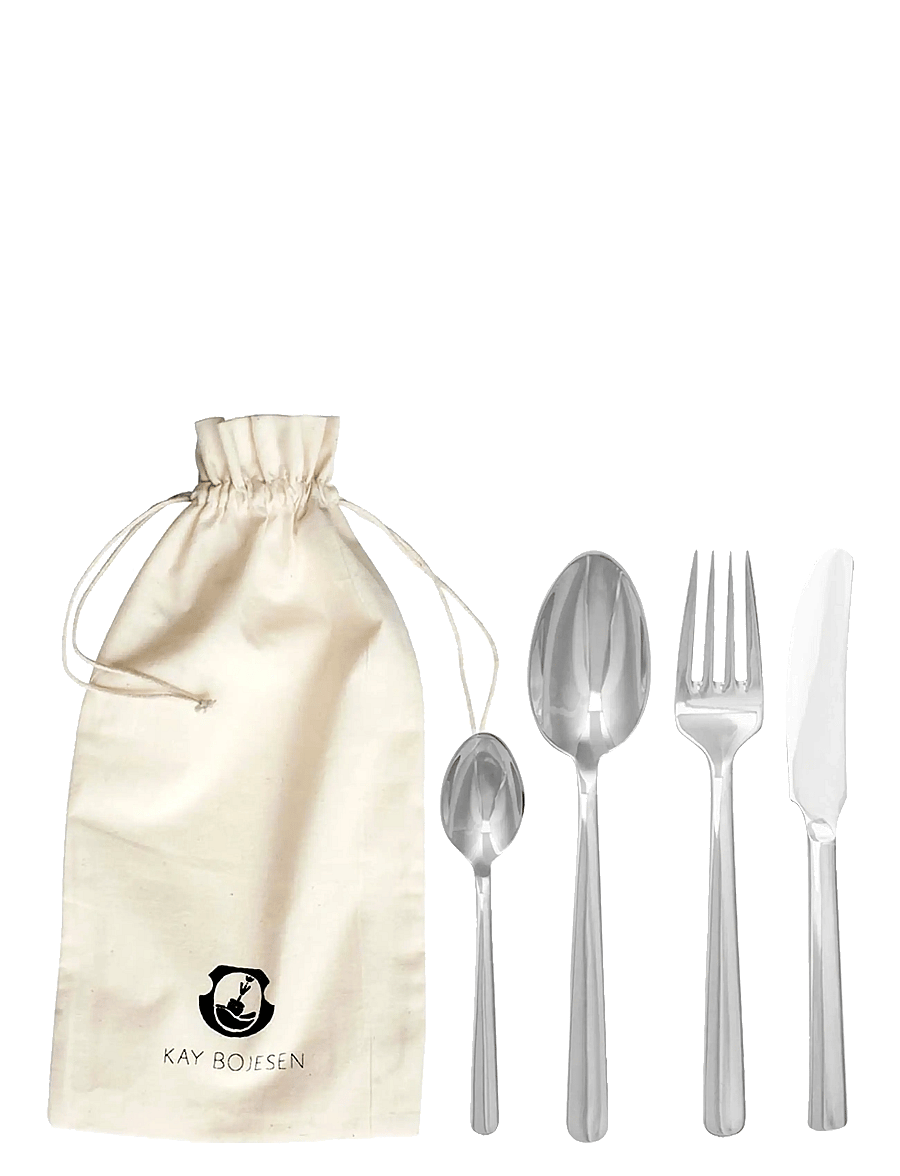 Kay Bojesen - Cutlery set, 4 pcs, Polished steel, Grand Prix - bestecksets - steel - 1