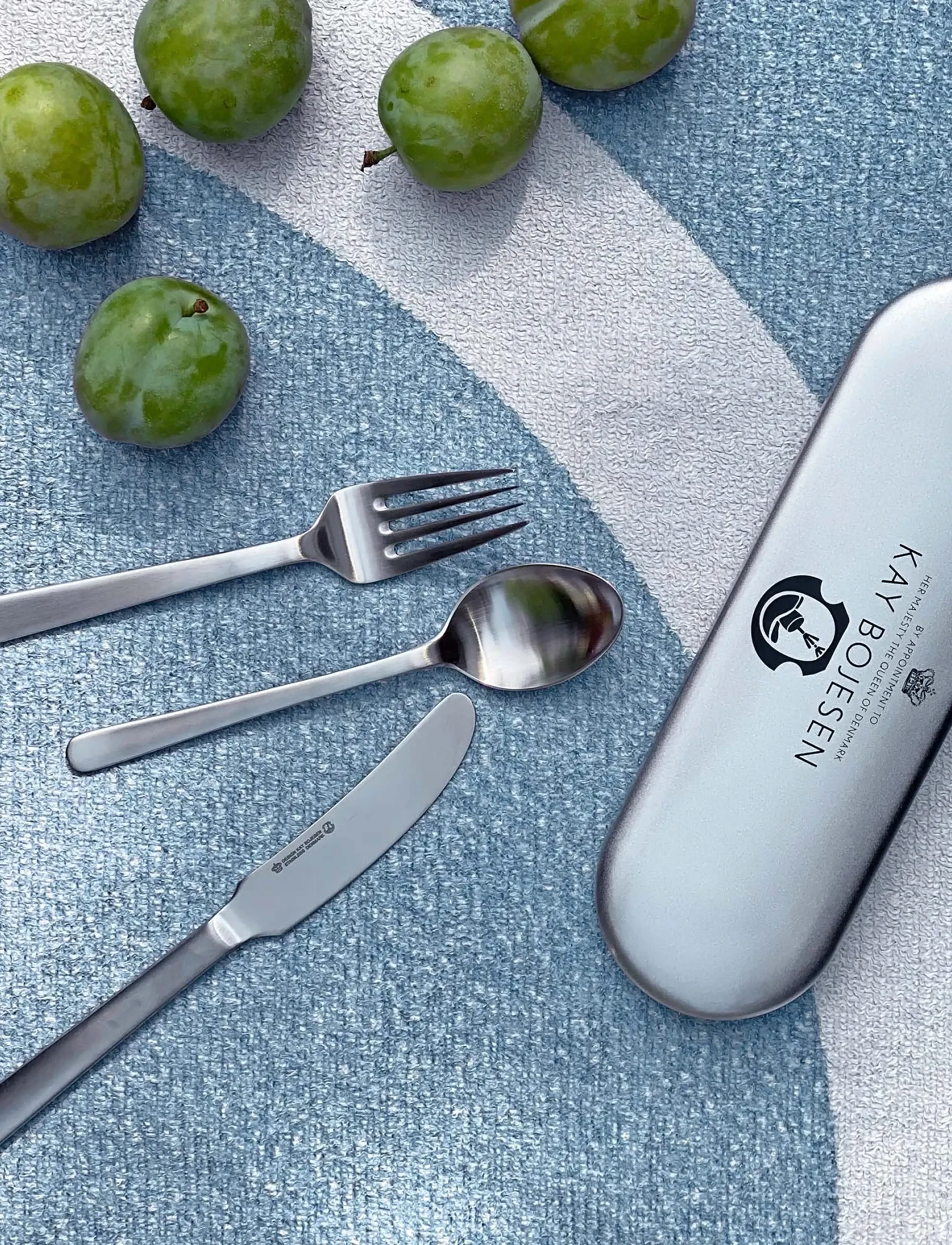Kay Bojesen Rejsesæt, 3 Dele, One Size, Cutlery, Silber - Cutlery Set, Homeware