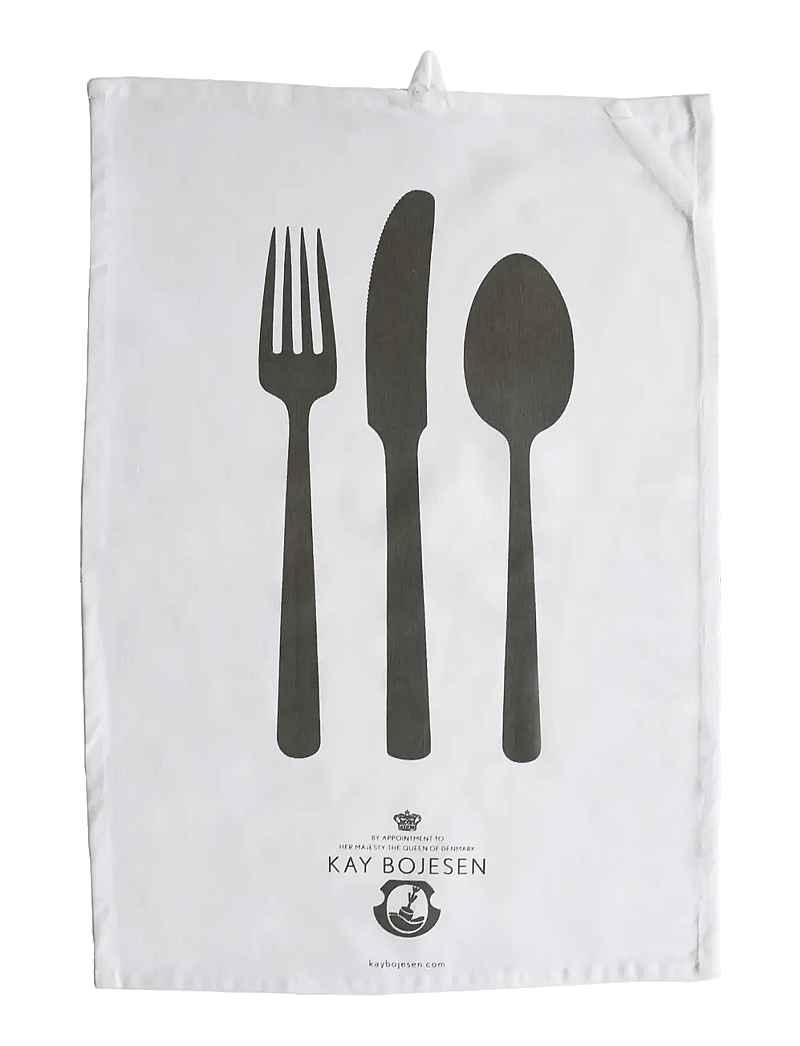 Kay Bojesen - Tea towel, 2 pcs, white, cotton, - küchenhandtücher - white - 0