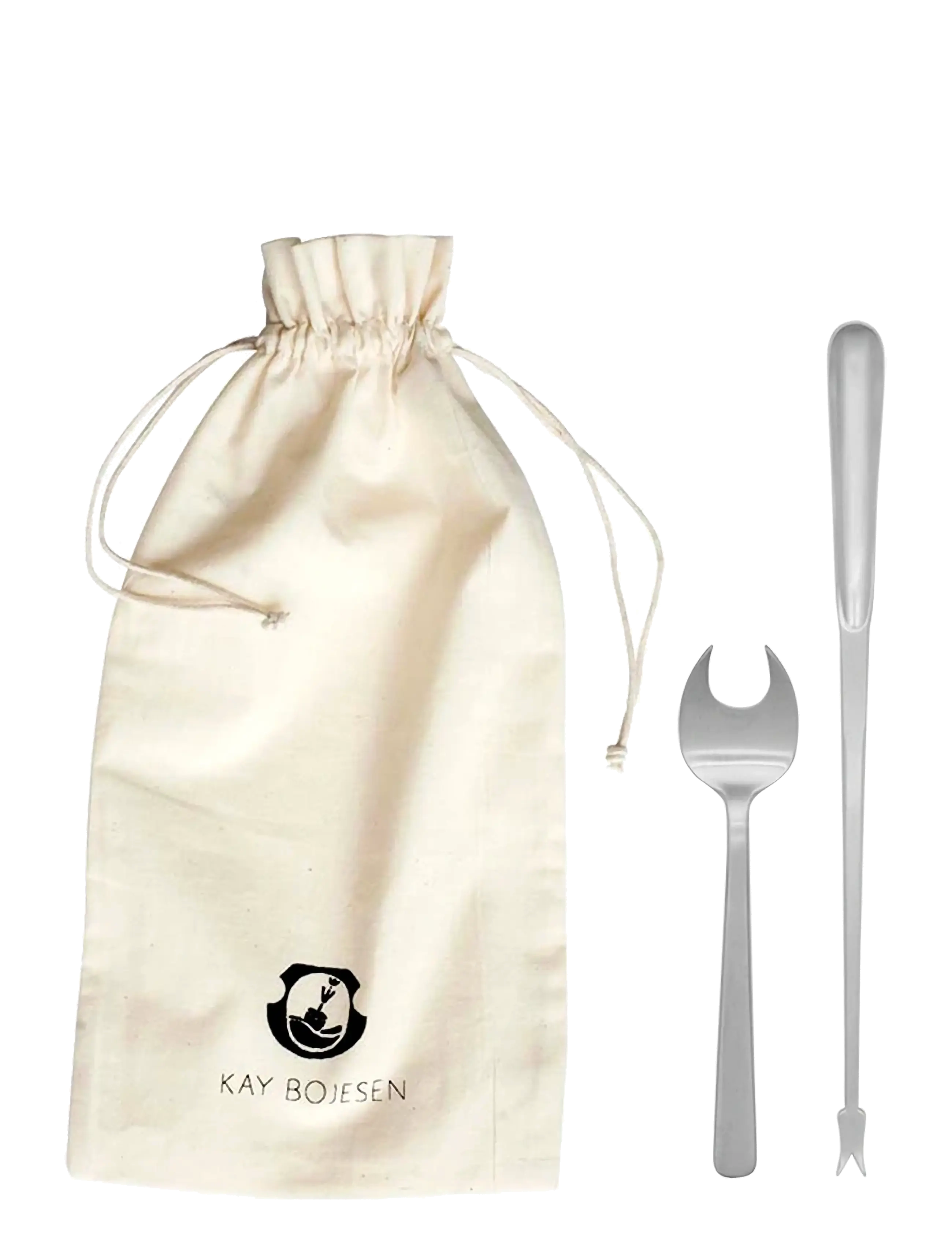 Kay Bojesen Skaldyrssæt, 8 Dele, One Size, Cutlery, Silber - Seafood Cutlery Sets, Homeware