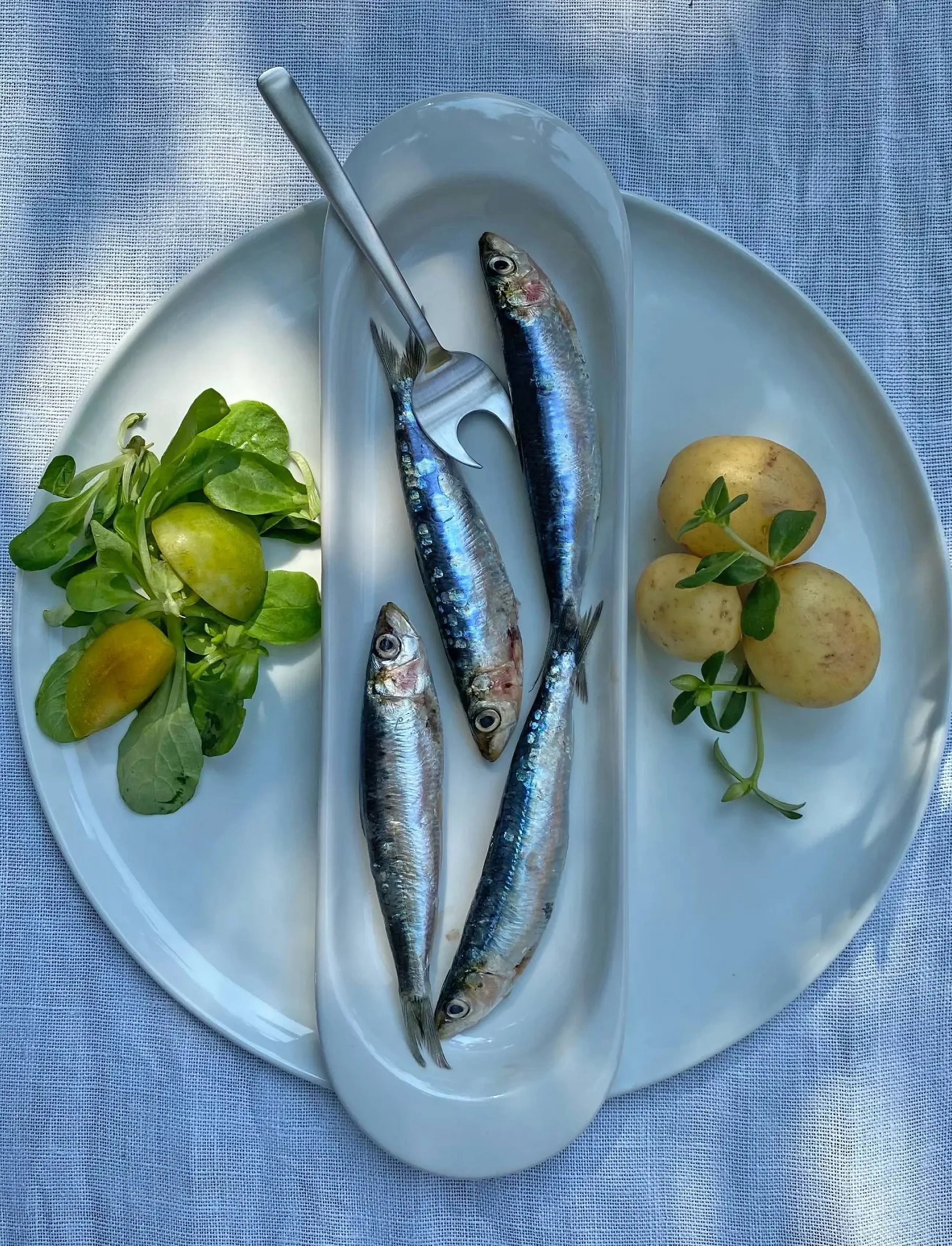 Kay Bojesen Wing Fad, 30 Cm, L:30 cm, Serving Dishes, Weiß - Platters, Homeware