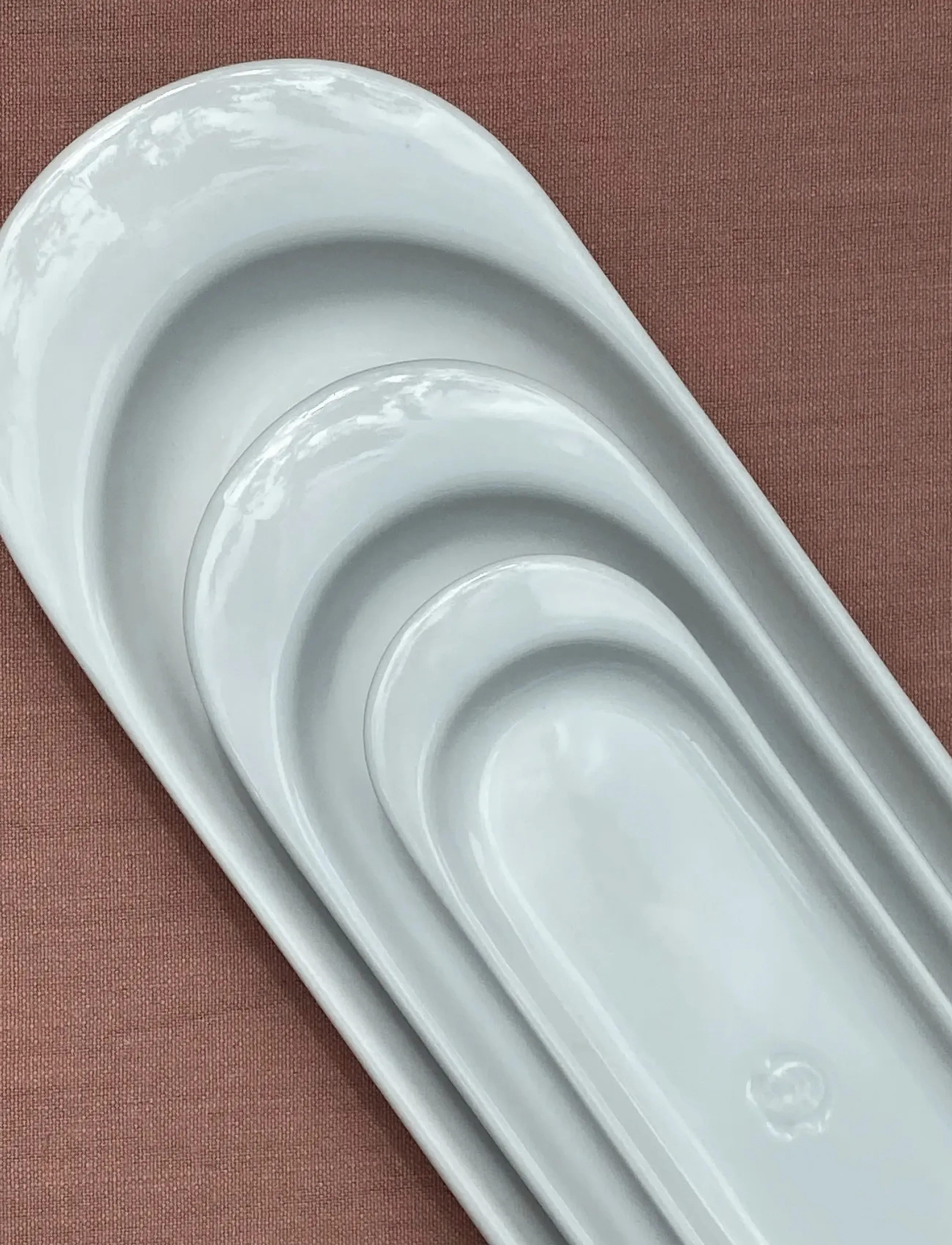 Kay Bojesen Wing Sæt, 3 Stk., L:20-30/40 cm, Serving Dishes, Weiß - Platters, Homeware
