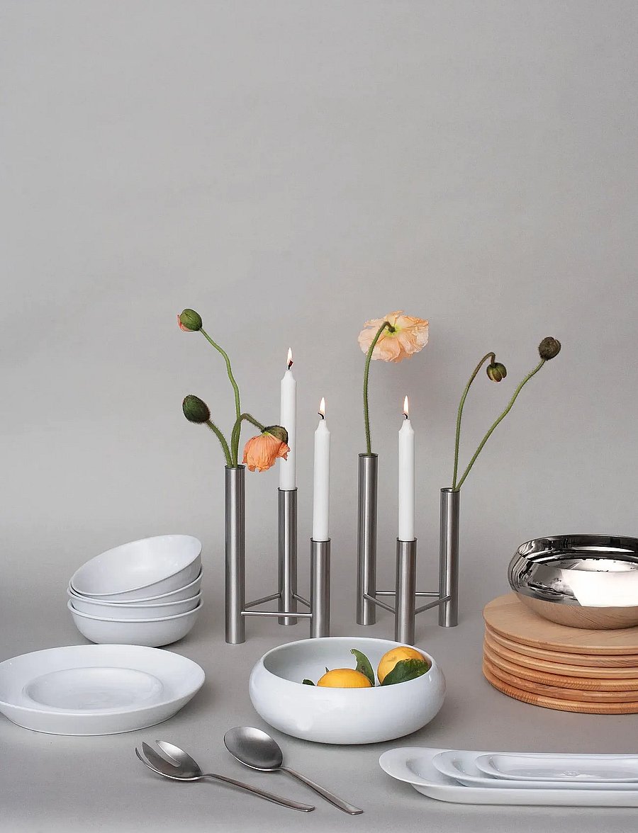 Kay Bojesen - Dishes, WING, 3 pieces, - servierplatten - white - 2