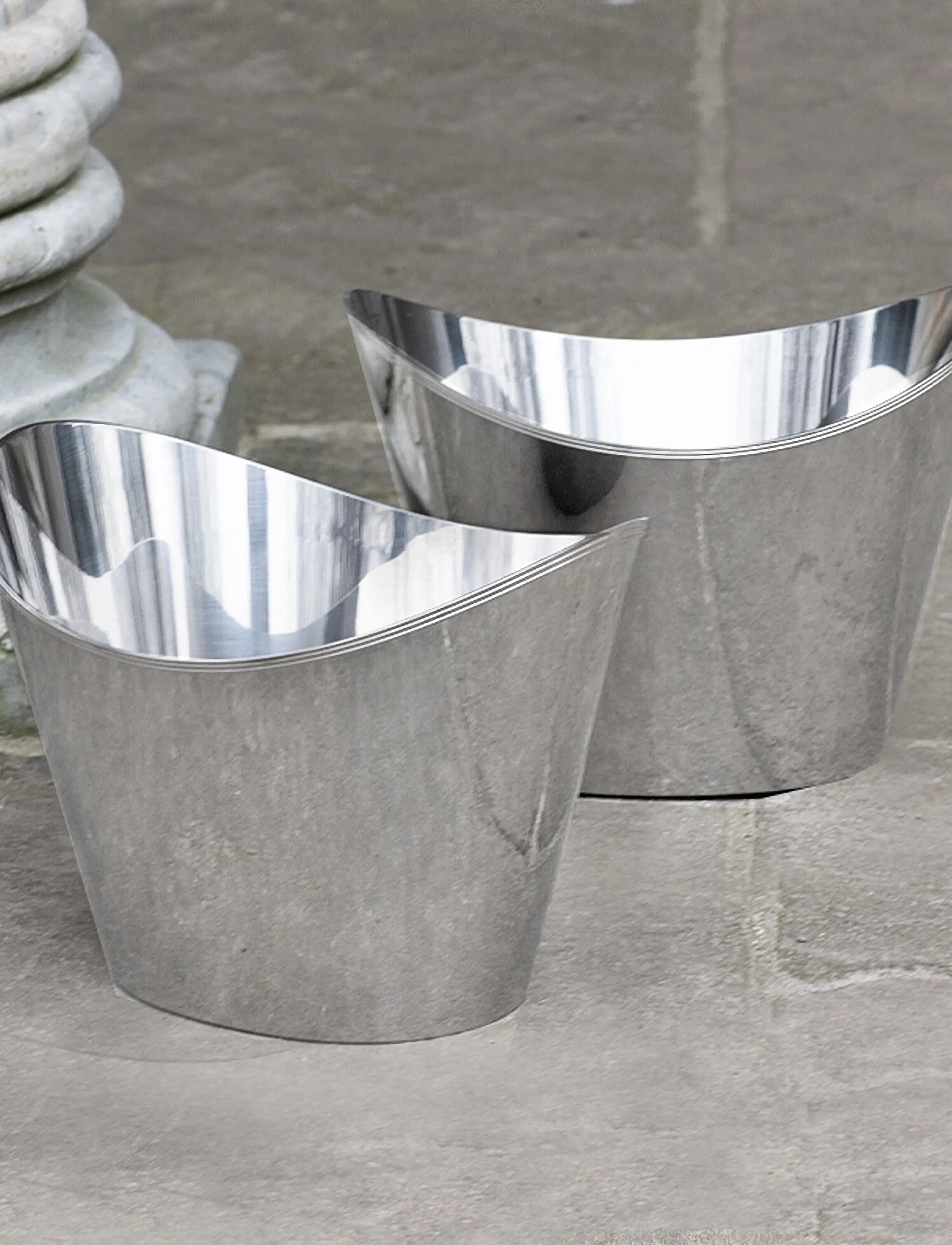 Kay Bojesen - Champagne cooler, polished steel - seaux à glace - steel - 2