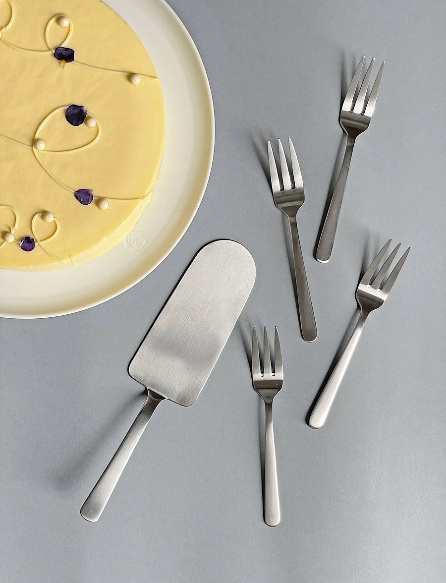 Kay Bojesen - Cake set, 5 pcs, Matte steel, Grand Prix - kuchenmesser - steel - 3