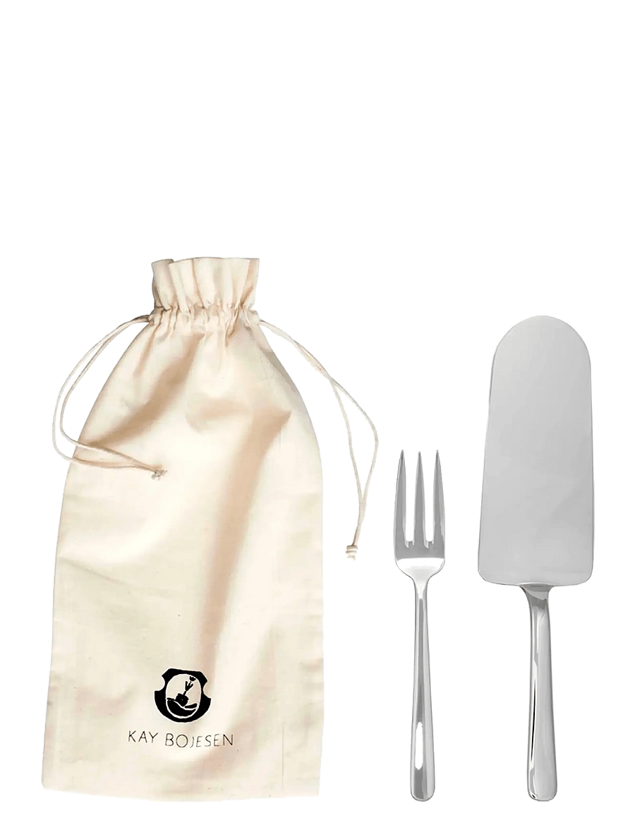 Kay Bojesen - Cake set, 5 pcs, Polished steel, Grand Prix - kuchenmesser - steel - 1