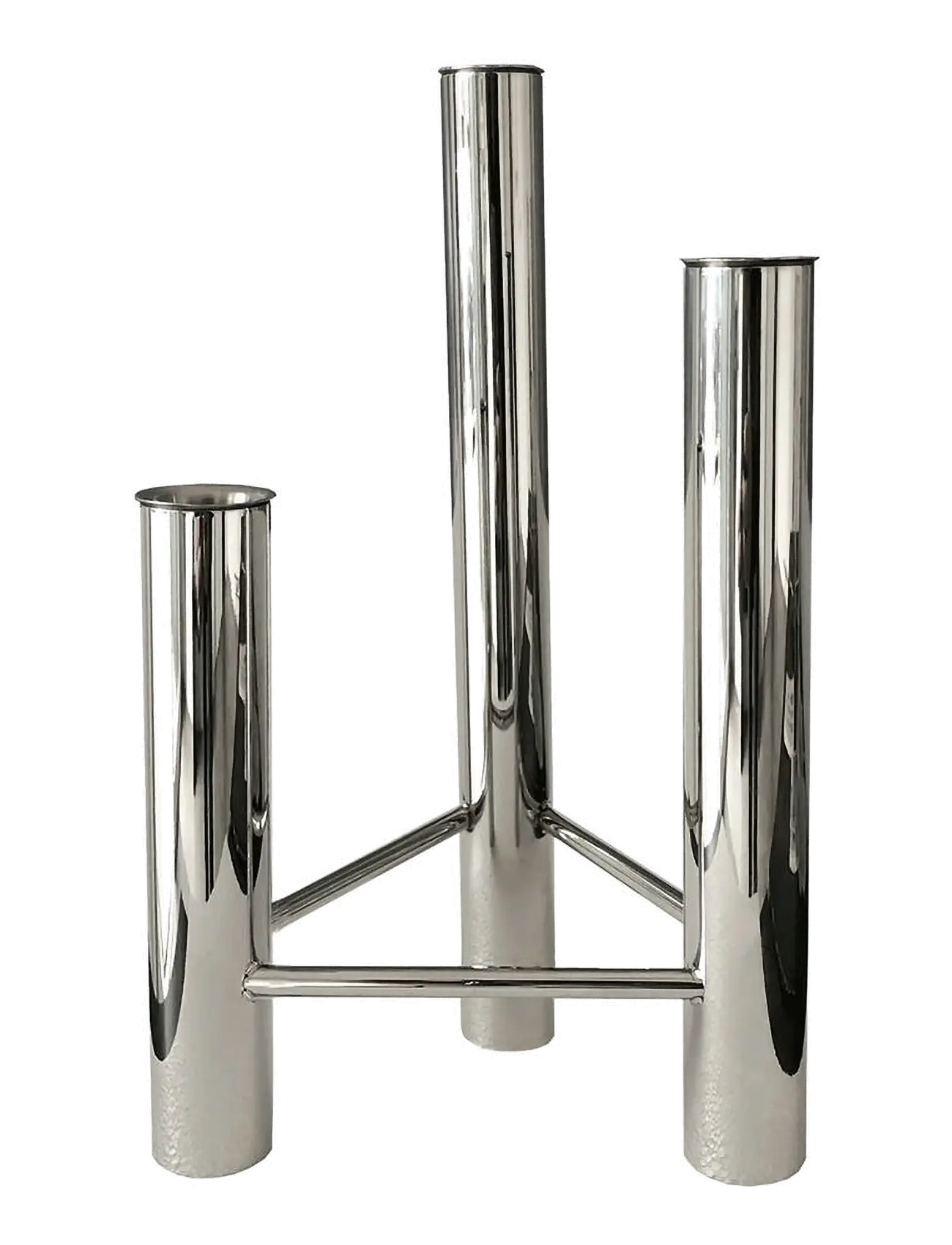 KAY BOJESEN Vista Vase Og Lysestage Silber - H:25.5CM - Unisex