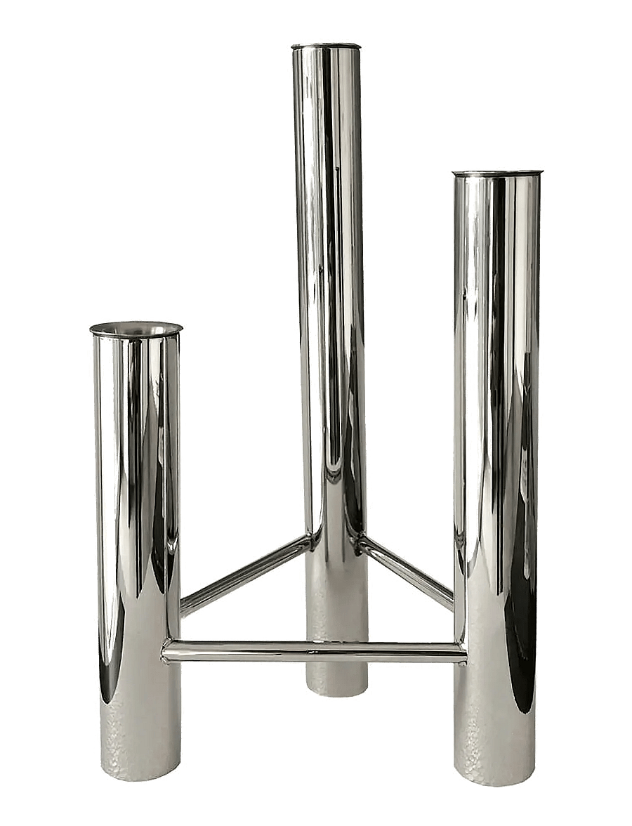 Kay Bojesen - Vase and candlestick, VISTA - nach preis einkaufen - matte steel - 1