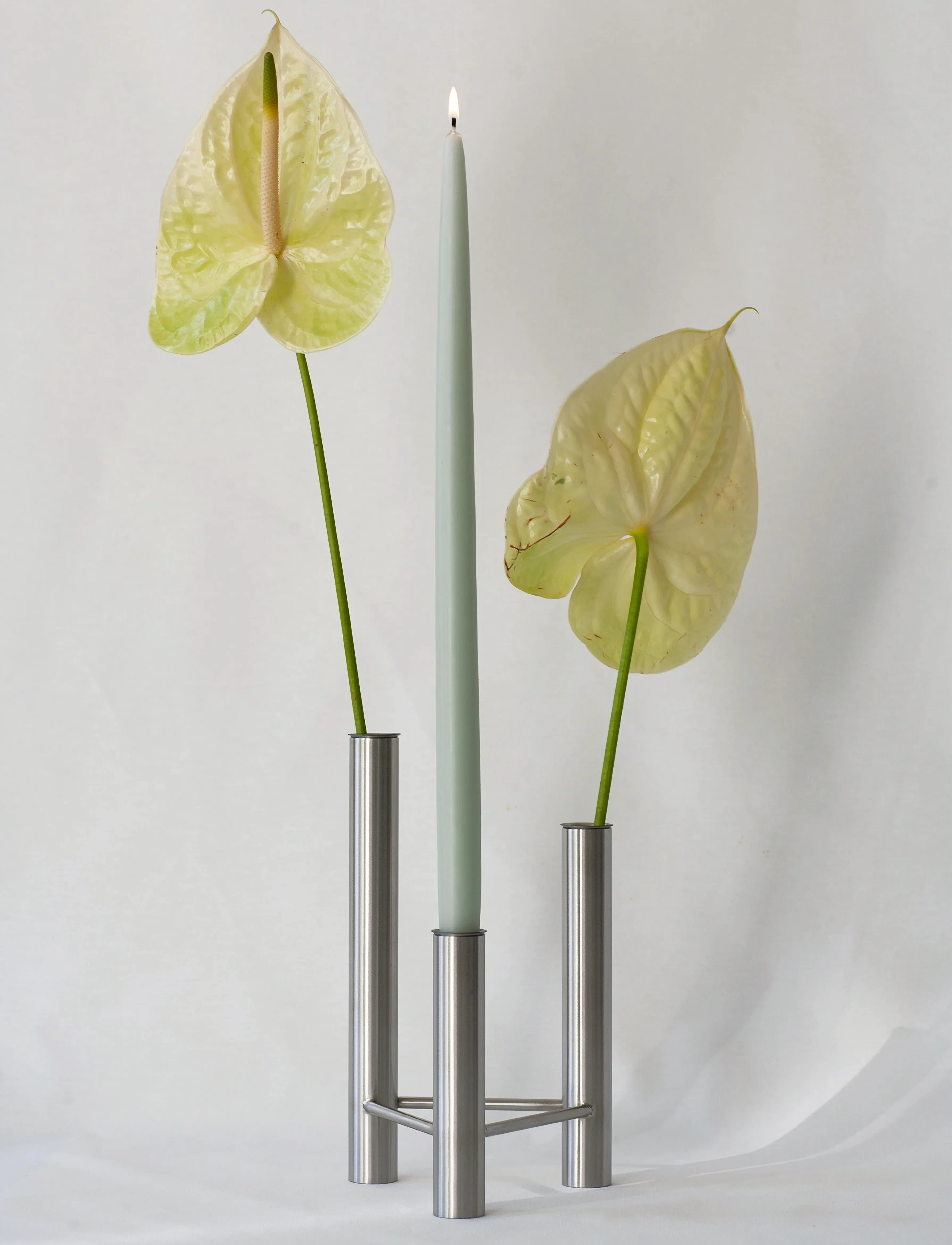 Kay Bojesen - Vase and candlestick, VISTA - nach preis einkaufen - polished steel - 3
