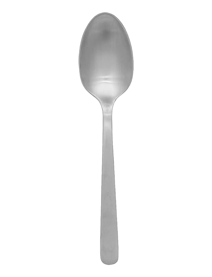 Kay Bojesen - Lunch-Dessert spoon, Matte steel, Grand Prix - dessertlöffel - steel - 0