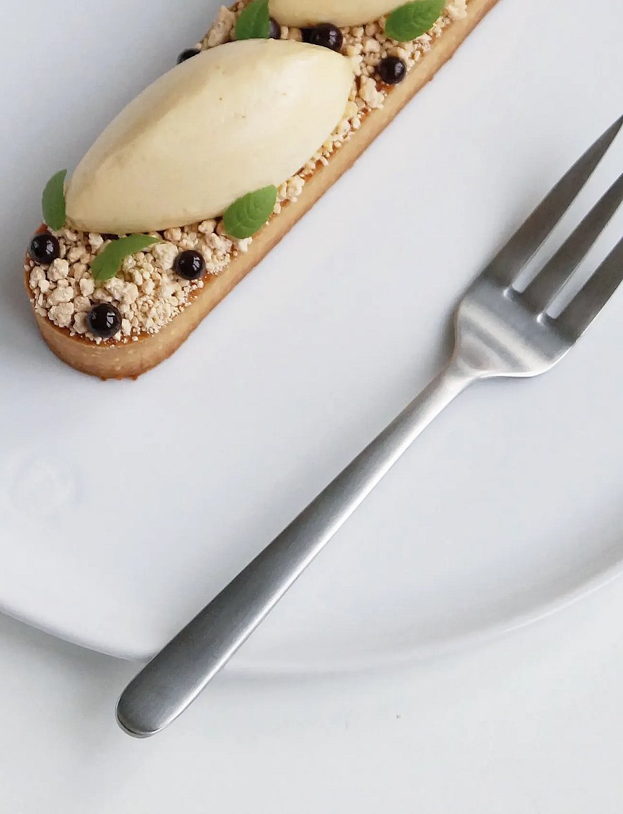 Kay Bojesen - Cake fork, Matte steel, Grand Prix - kahvlid - steel - 0