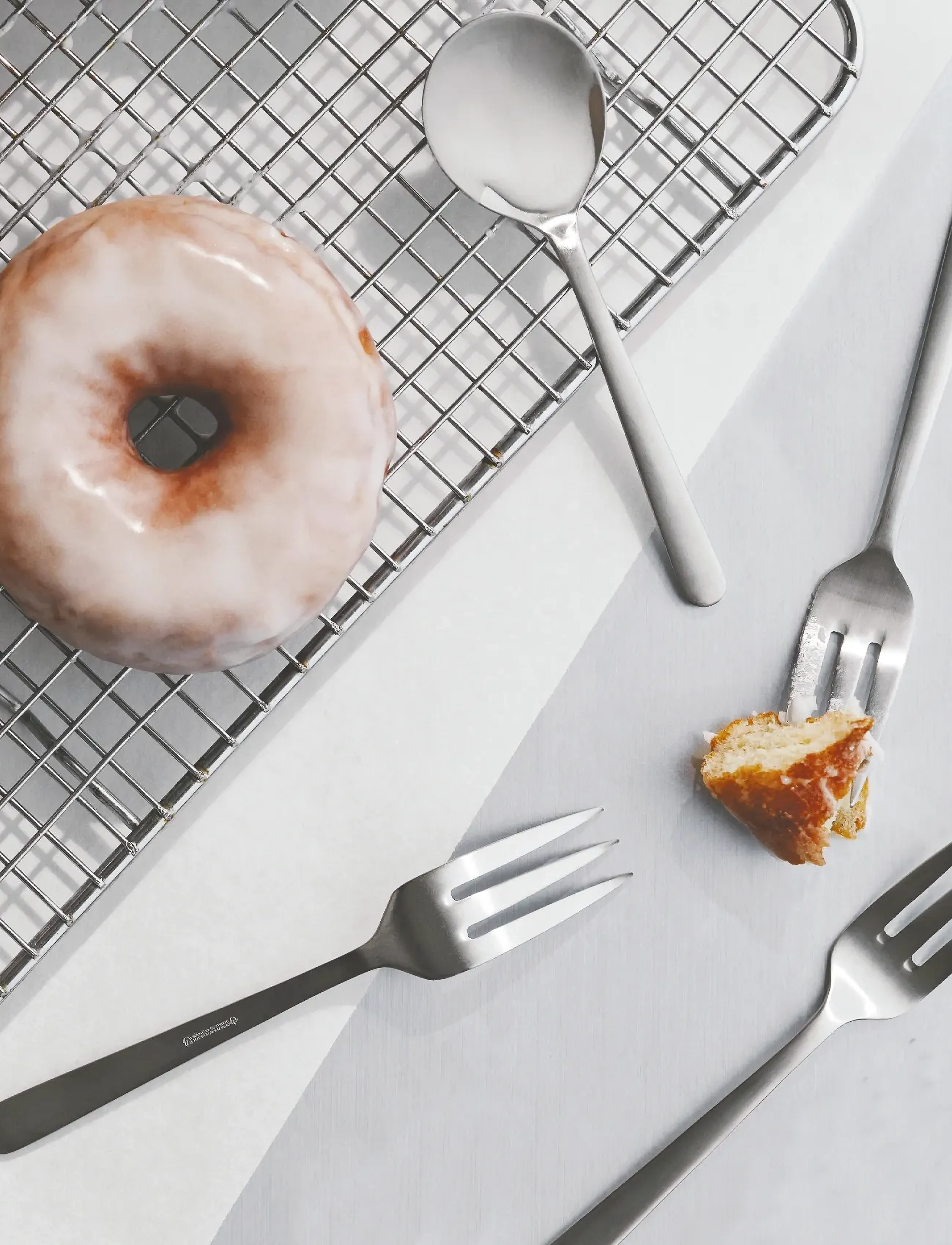 Kay Bojesen - Cake fork, Matte steel, Grand Prix - fourchettes - steel - 2