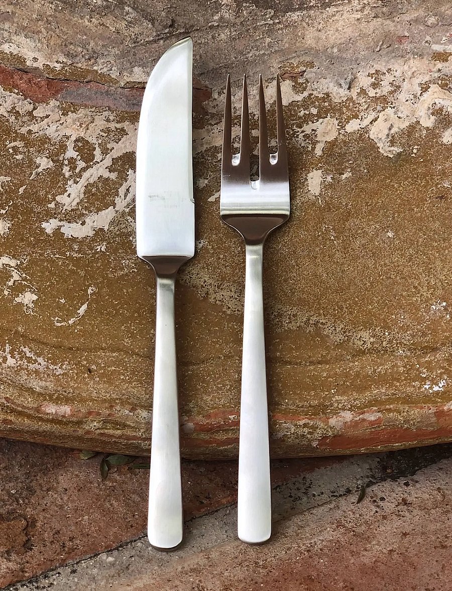 Kay Bojesen - Fish knife, Matte steel, Grand Prix - messer - steel - 0