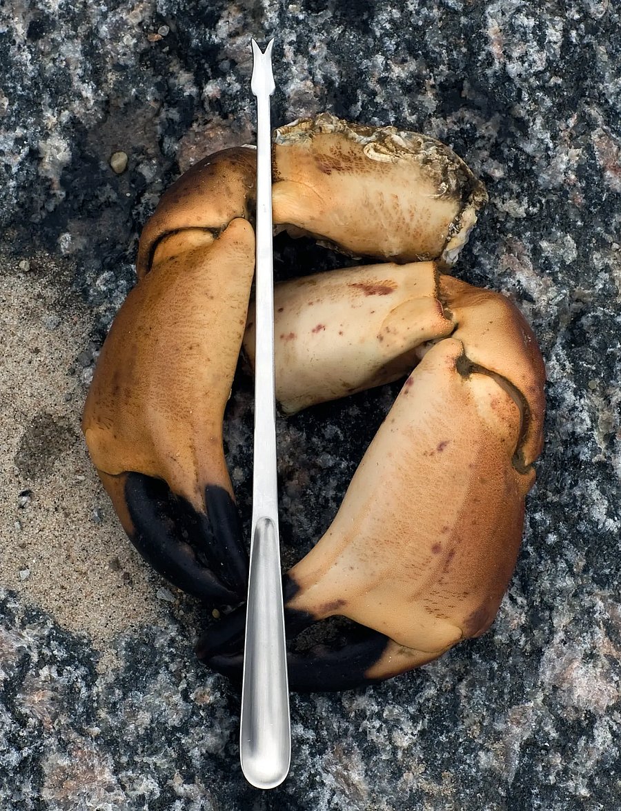 Kay Bojesen - Lobster-Shellfish fork, Matte steel, Grand Prix - lihakahvlid - steel - 0