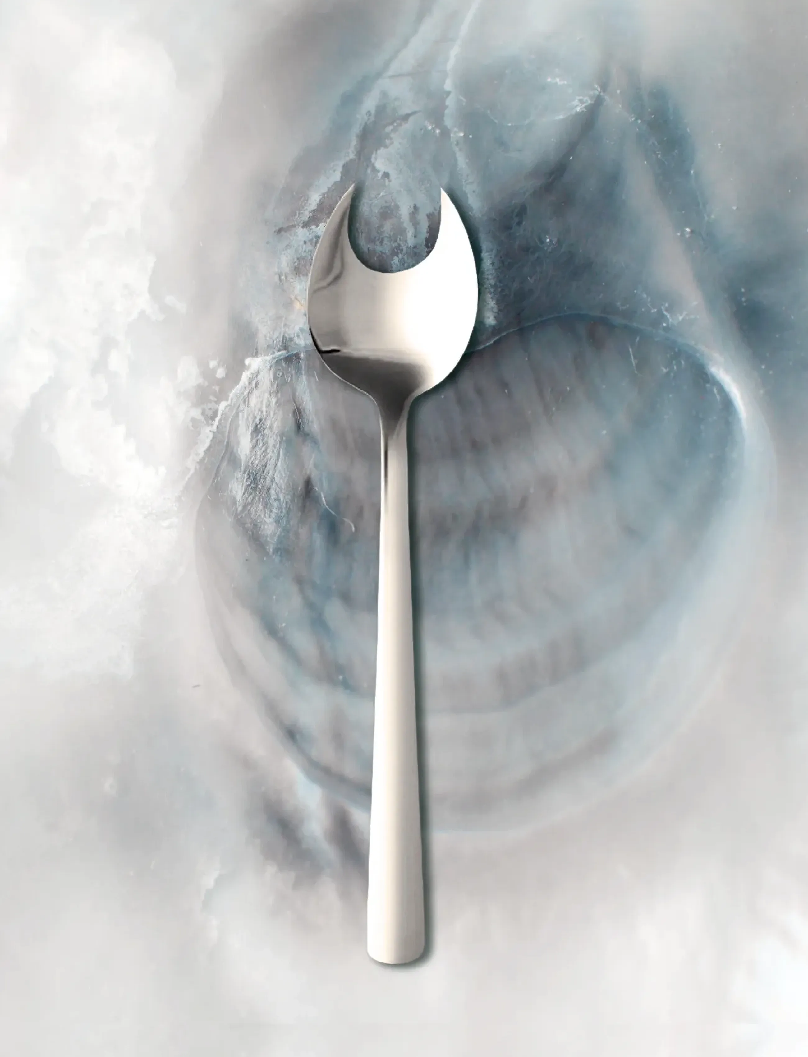 Kay Bojesen - Oyster fork, Matte steel, Grand Prix - fourchettes - steel - 2