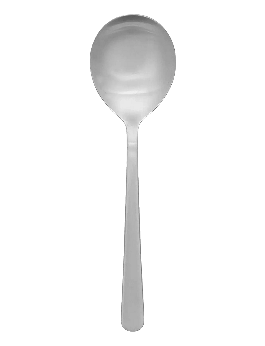Kay Bojesen - Small Serving spoon, Matte steel, Grand Prix - serveerimislusikad - steel - 0