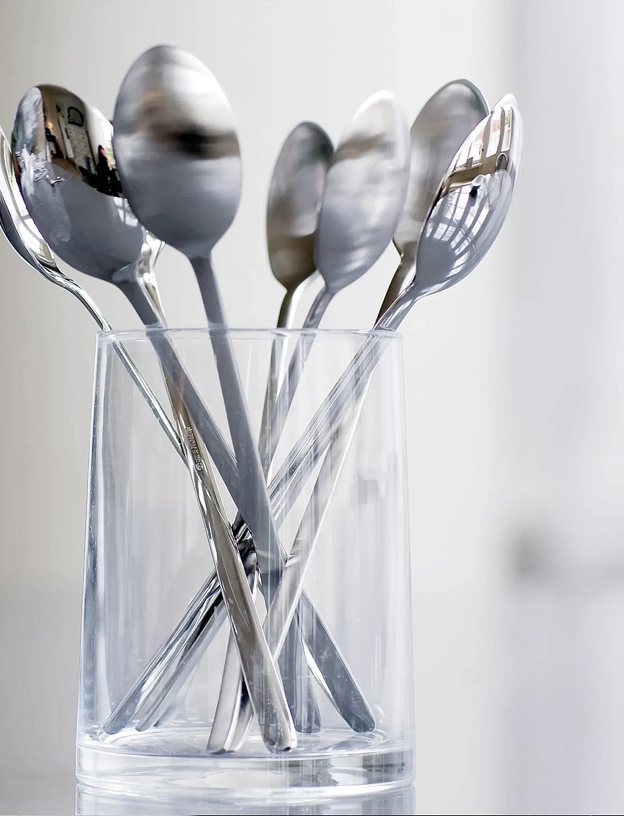 Kay Bojesen - Ice-Latte spoon, Matte steel, Grand Prix - kaffee- & teelöffel - steel - 0