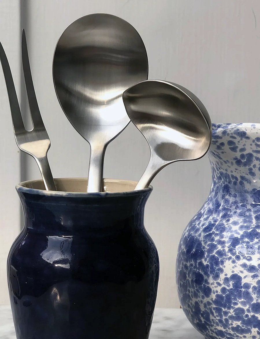 Kay Bojesen - Sauce spoon, Matte steel, Grand Prix - lusikad, kulbid ja pannilusikad - steel - 2