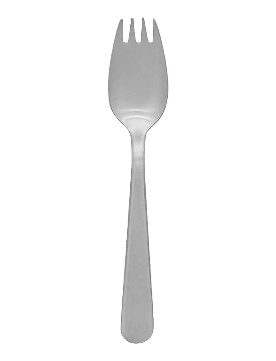 Kay Bojesen - Serving fork (carving), Matte steel, Grand Prix - serveerimislusikad - steel - 1